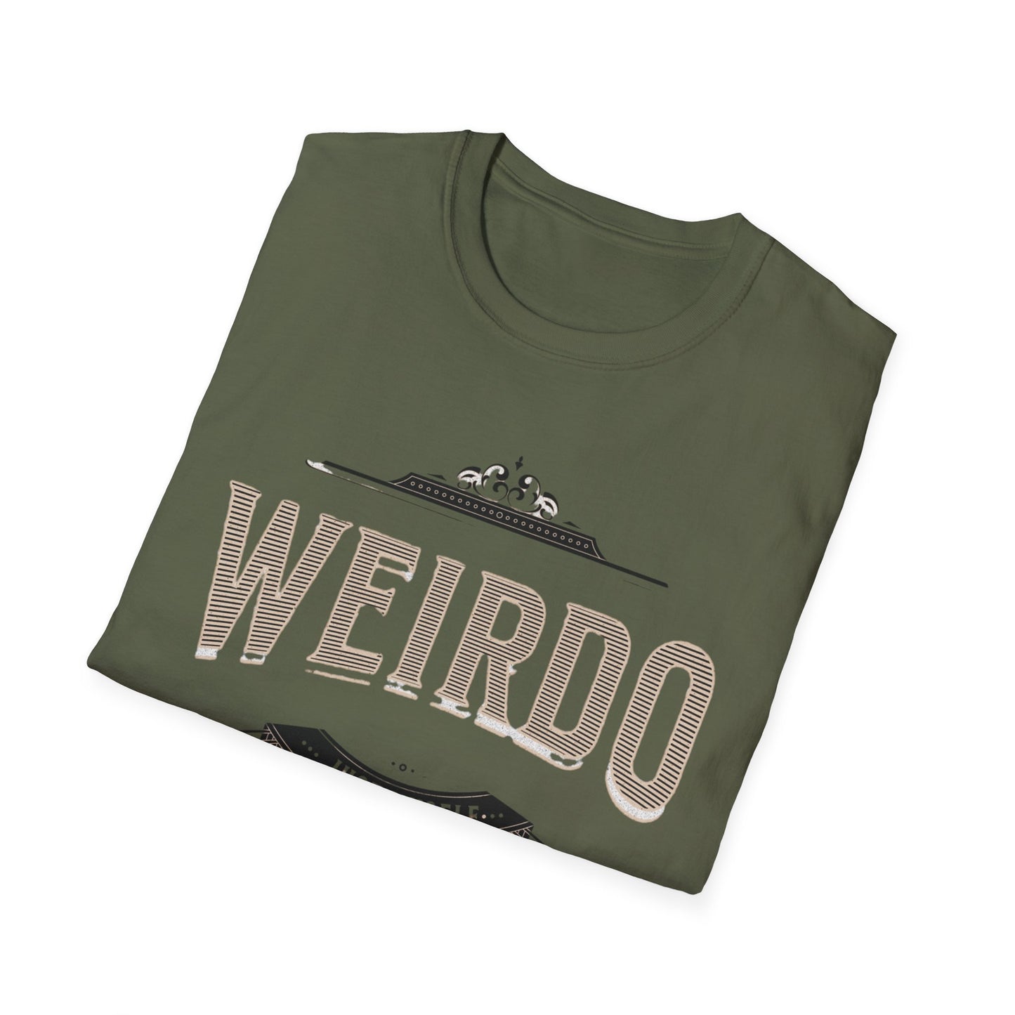 Quirky Weirdo Unisex Softstyle T-Shirt | Funny Graphic Tee for Self-Expression, Casual Wear, Gift for Friends, Birthday, and Everyday