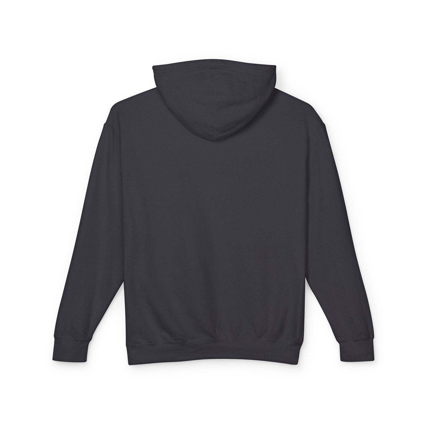 Back of black hoodie blank