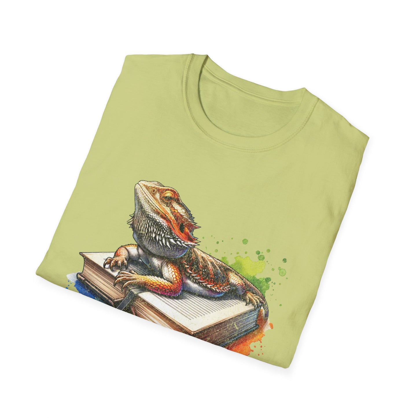 Bearded Dragon Book Unisex Softstyle T-Shirt