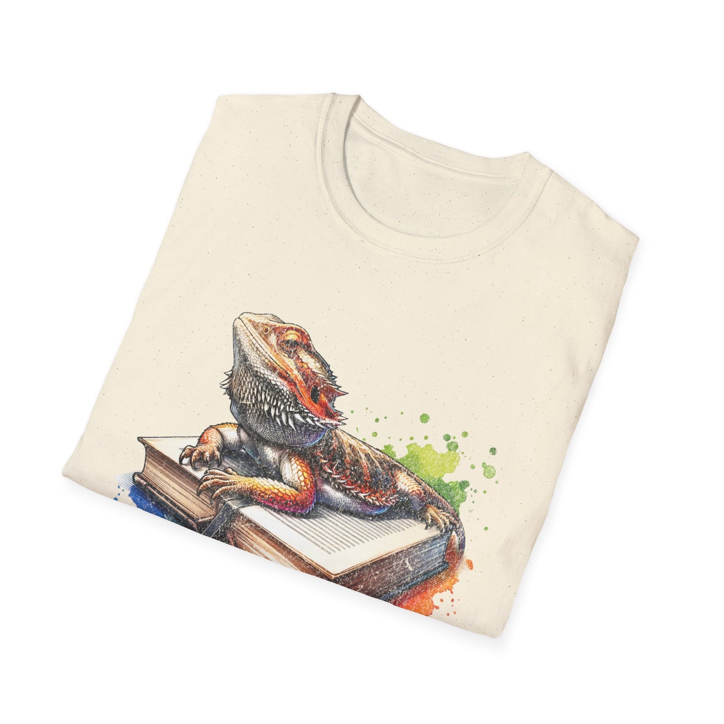 Bearded Dragon Book Unisex Softstyle T-Shirt
