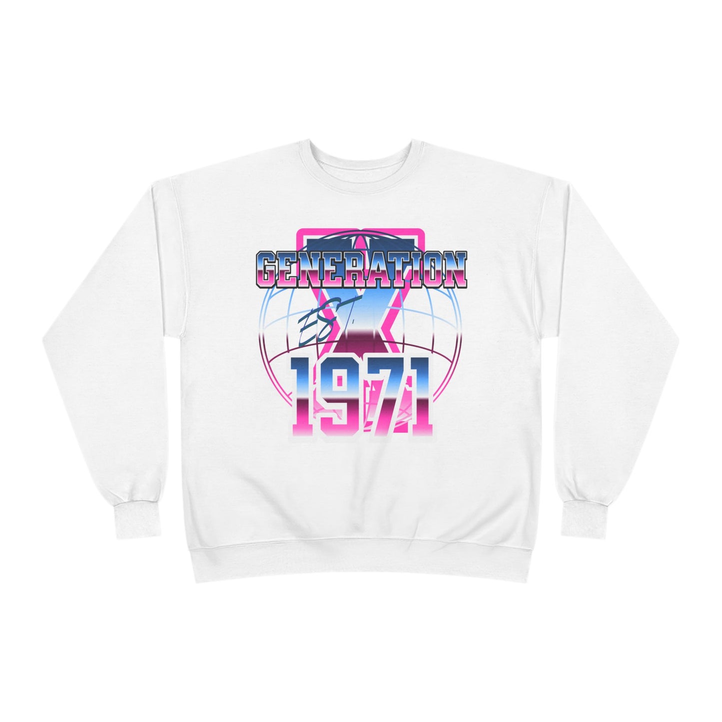 Retro Generation 1971 Sweatshirt, Vintage Crewneck, Unisex Eco-Friendly Clothing, Gift for Retro Lovers, Casual Wear