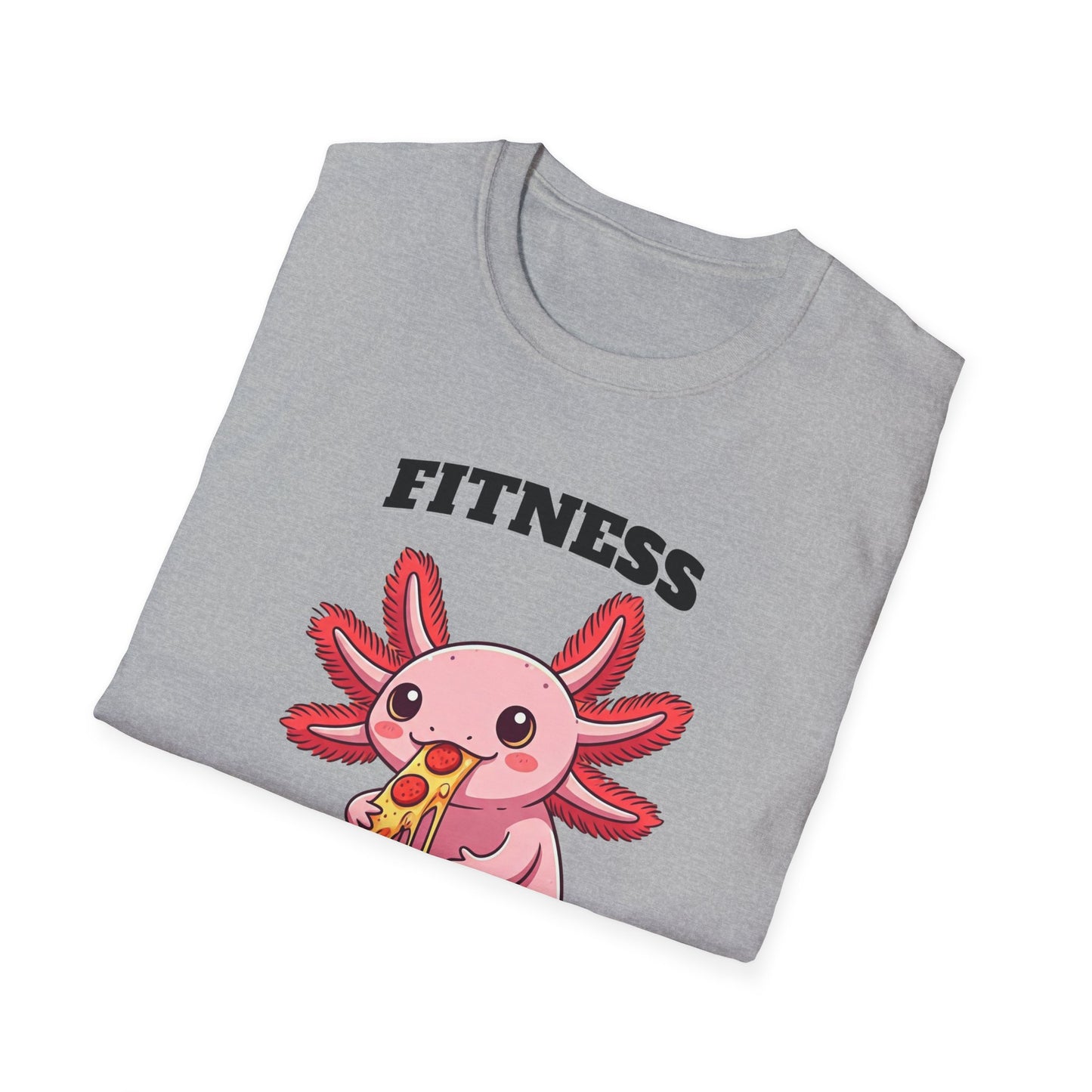 Fitness Axolotl Pizza T-Shirt for Gym Lovers