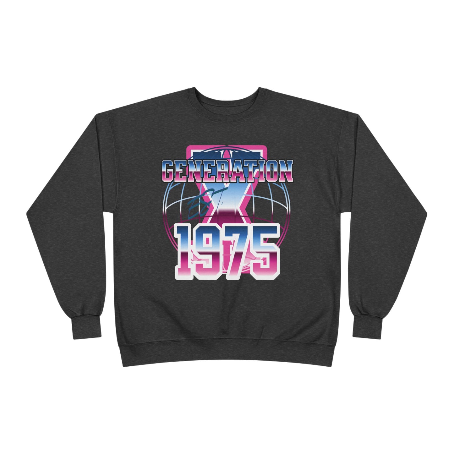 Vintage Generation 1975 Sweatshirt, Retro Crewneck, Eco-Friendly Apparel, Gift for Nostalgic Adults, Perfect for Parties and Celebrations