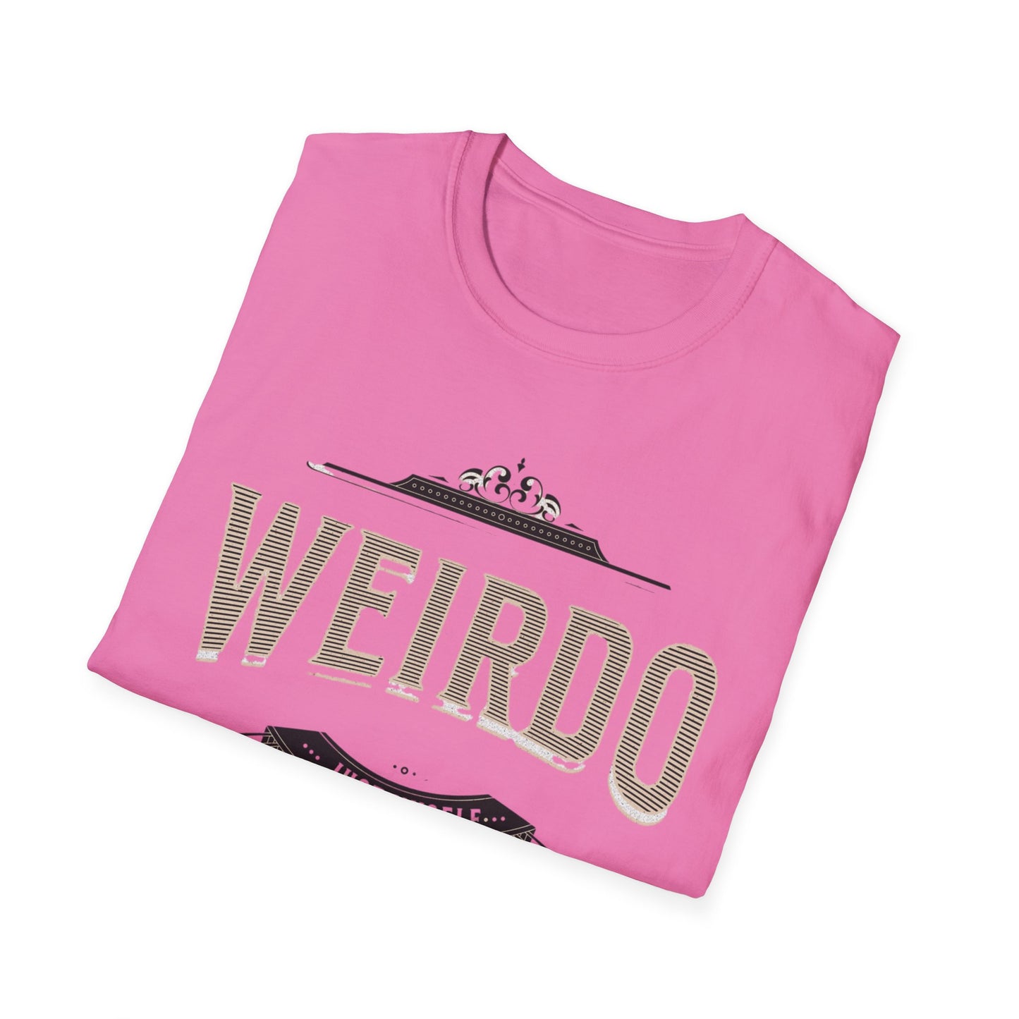 Quirky Weirdo Unisex Softstyle T-Shirt | Funny Graphic Tee for Self-Expression, Casual Wear, Gift for Friends, Birthday, and Everyday