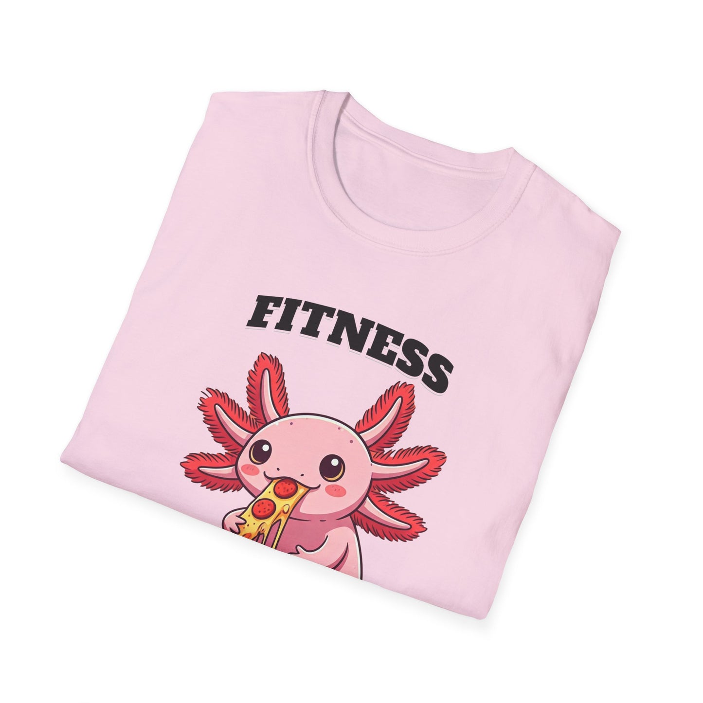 Fitness Axolotl Pizza T-Shirt for Gym Lovers
