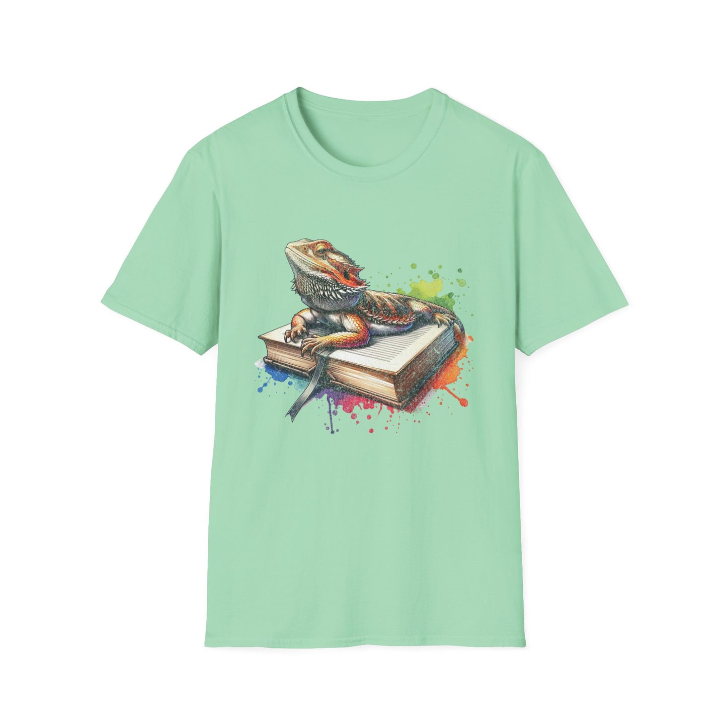 Bearded Dragon Book Unisex Softstyle T-Shirt