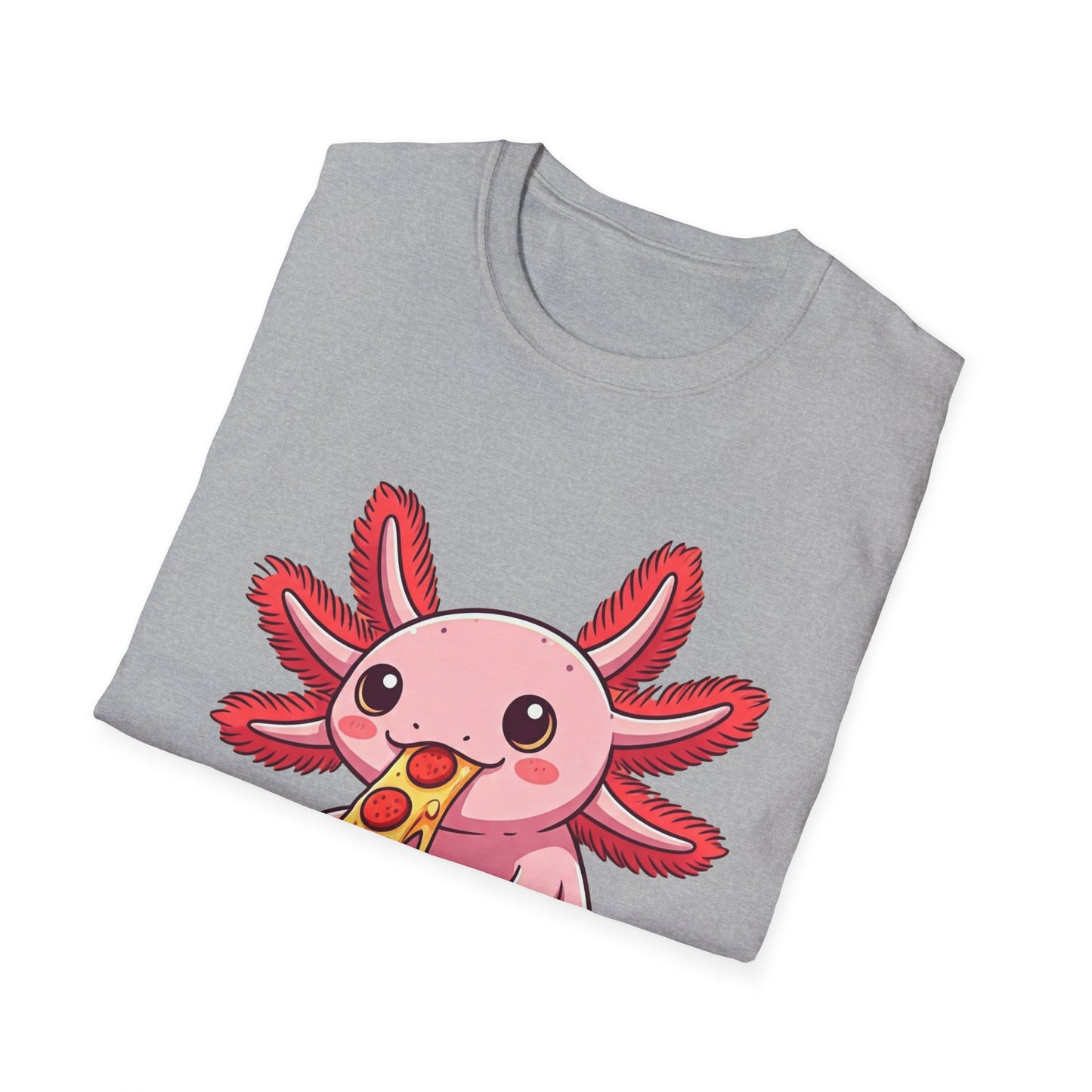 Axolotl Pizza Unisex Softstyle T-Shirt
