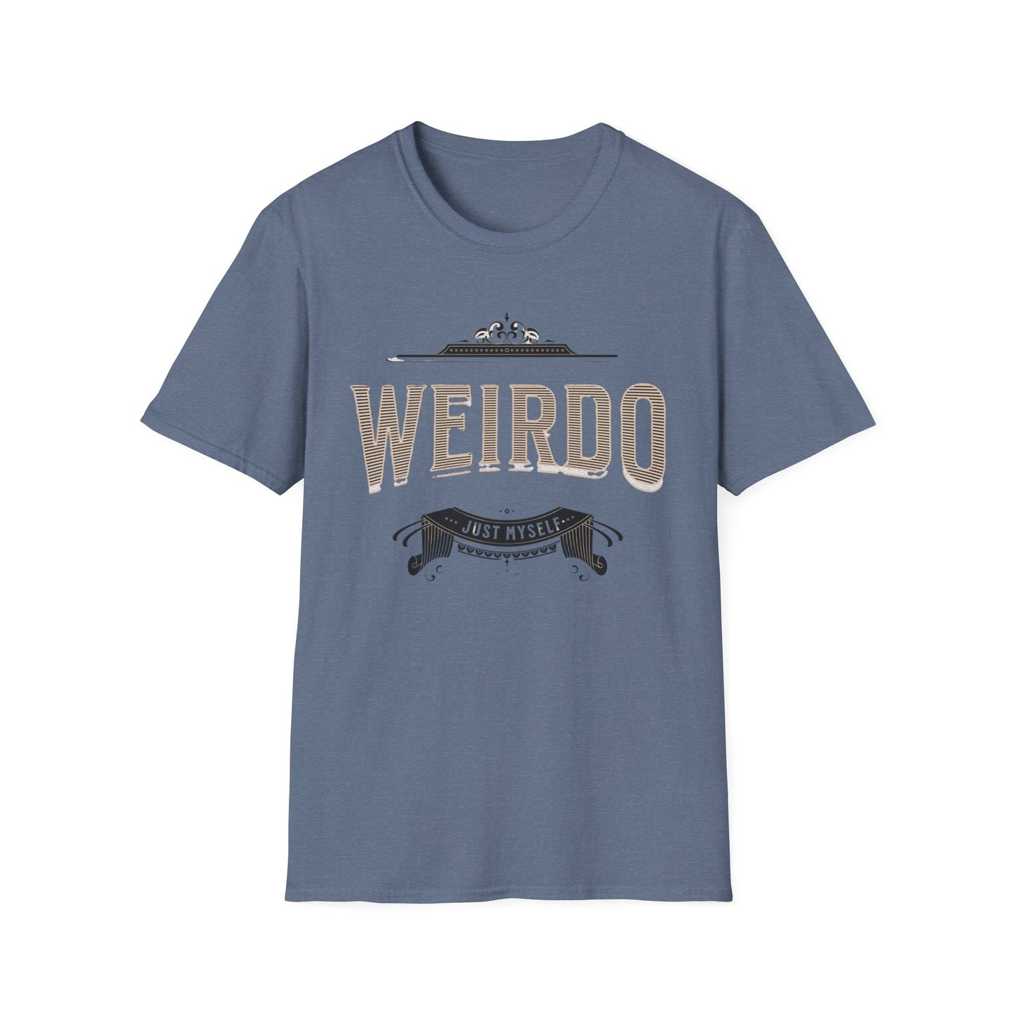 Quirky Weirdo Unisex Softstyle T-Shirt | Funny Graphic Tee for Self-Expression, Casual Wear, Gift for Friends, Birthday, and Everyday