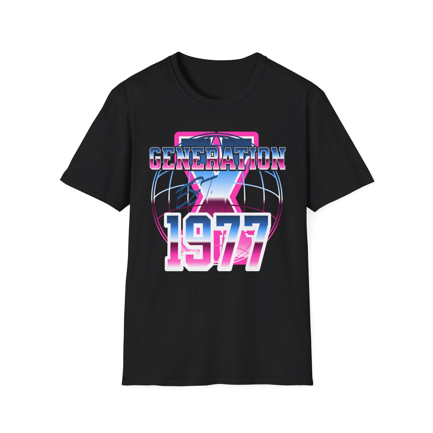 Retro Generation X 1977 T-Shirt | Vintage Graphic Tee, 80s Nostalgia Shirt, Gifts for Gen X, Casual Wear, Unisex Apparel