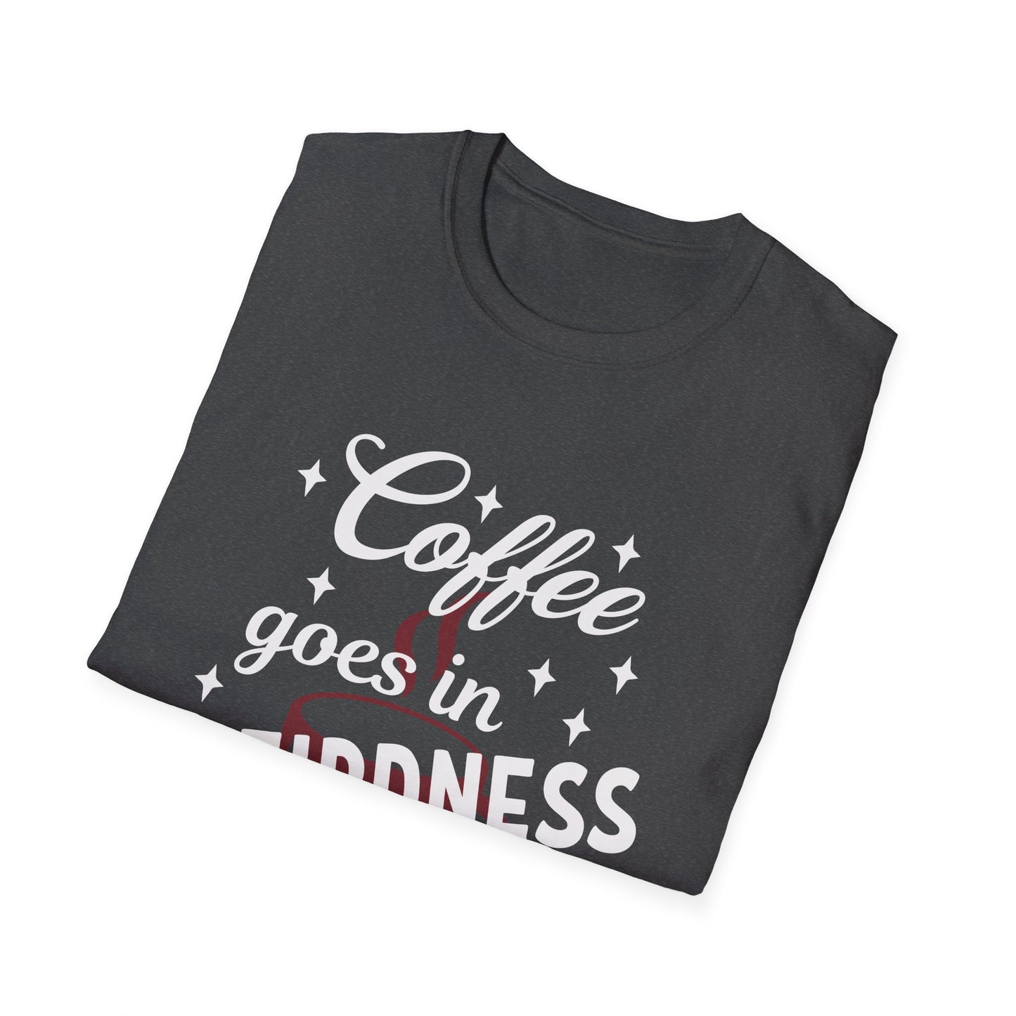 Coffee & Weirdness 2 Unisex Softstyle T-Shirt, Perfect Gift for Coffee Lovers, Relaxed Fit, Great for Casual Outings, Birthday, or Self-Care Days
