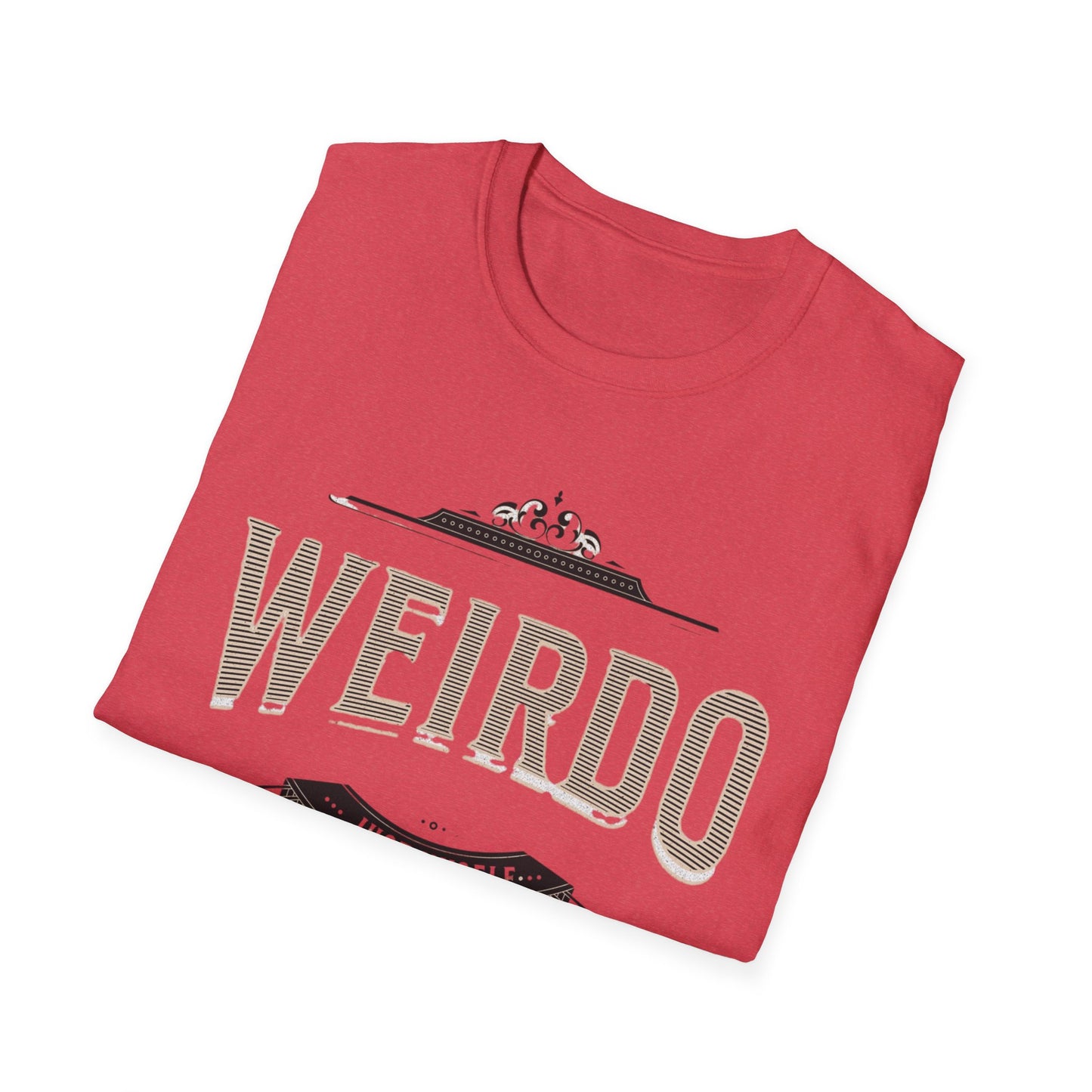 Quirky Weirdo Unisex Softstyle T-Shirt | Funny Graphic Tee for Self-Expression, Casual Wear, Gift for Friends, Birthday, and Everyday