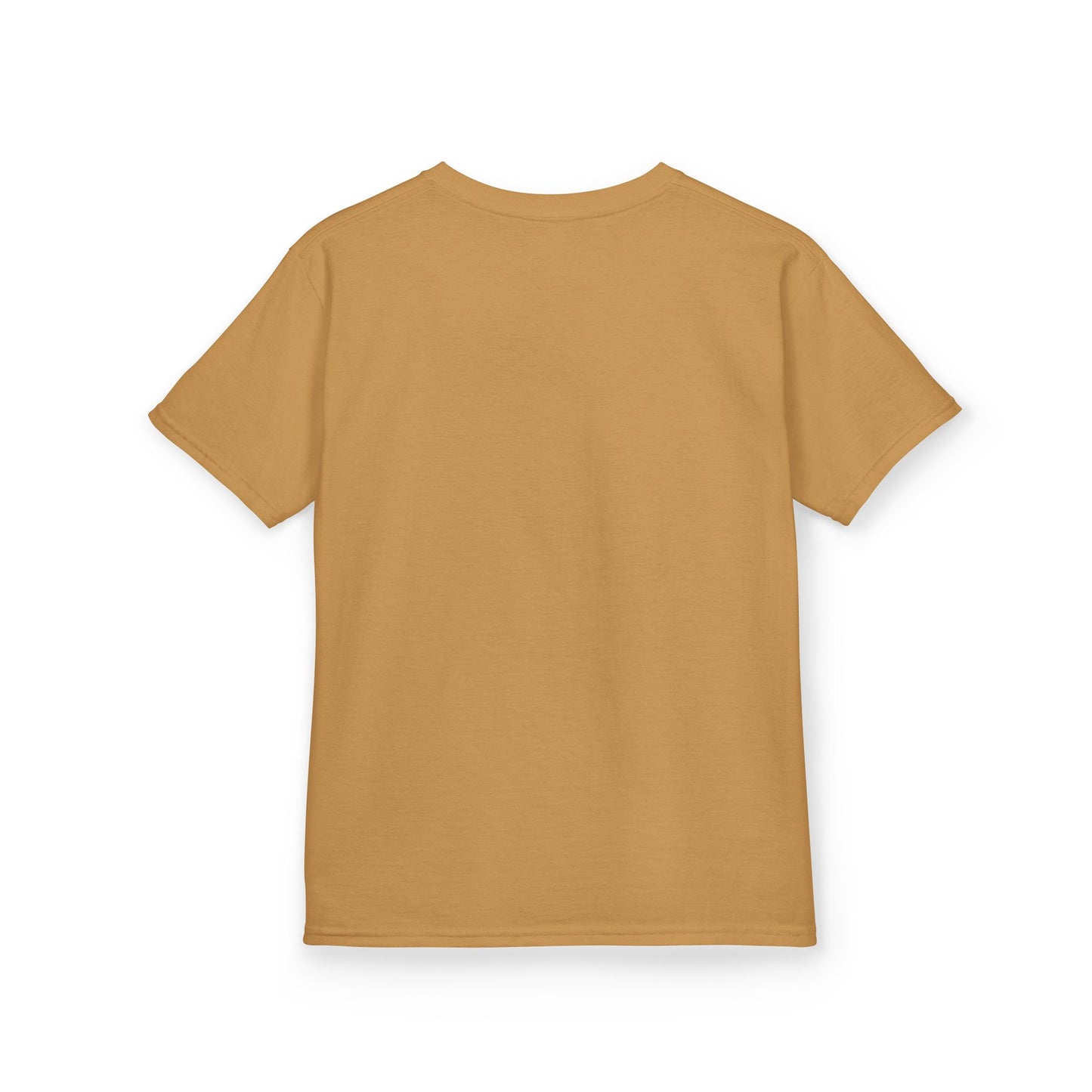 Back of tan t-shirt blank
