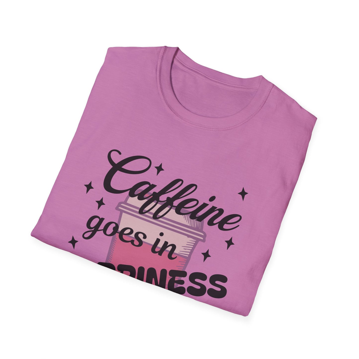 Caffeine & Happiness T-Shirt, Funny Coffee Lover Tee, Unisex Gift, 2022 Birthday Present, Casual Daily Wear