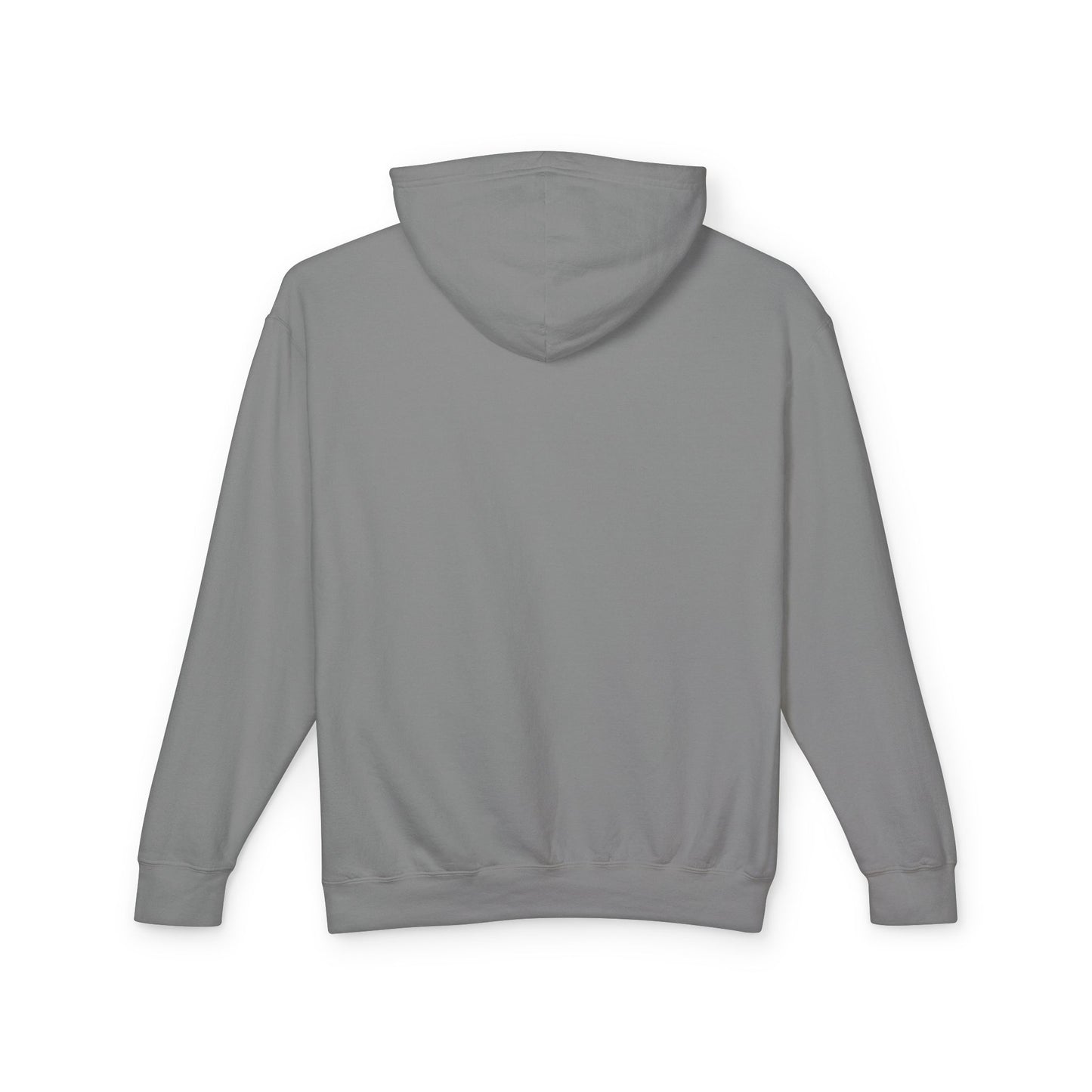 Back of Gray hoodie blank