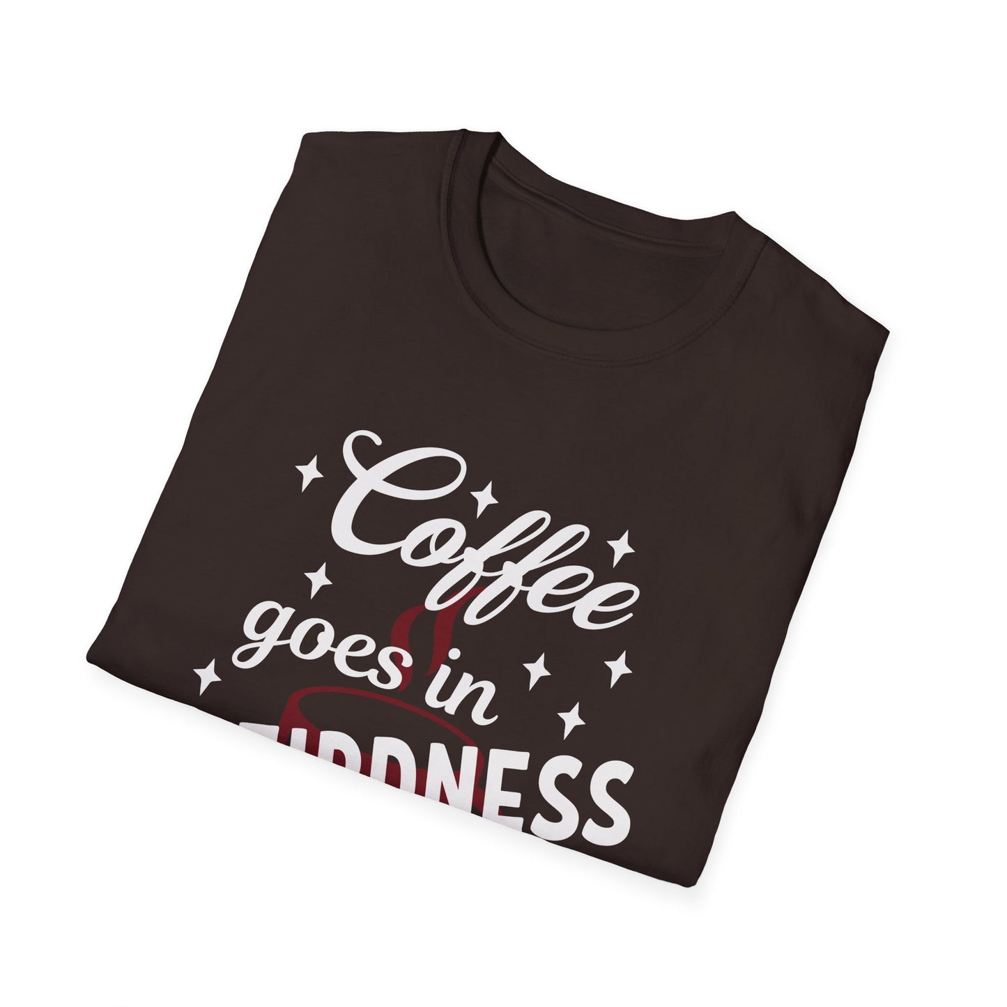 Coffee & Weirdness 2 Unisex Softstyle T-Shirt, Perfect Gift for Coffee Lovers, Relaxed Fit, Great for Casual Outings, Birthday, or Self-Care Days