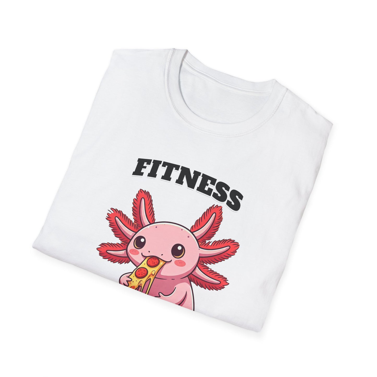 Fitness Axolotl Pizza T-Shirt for Gym Lovers