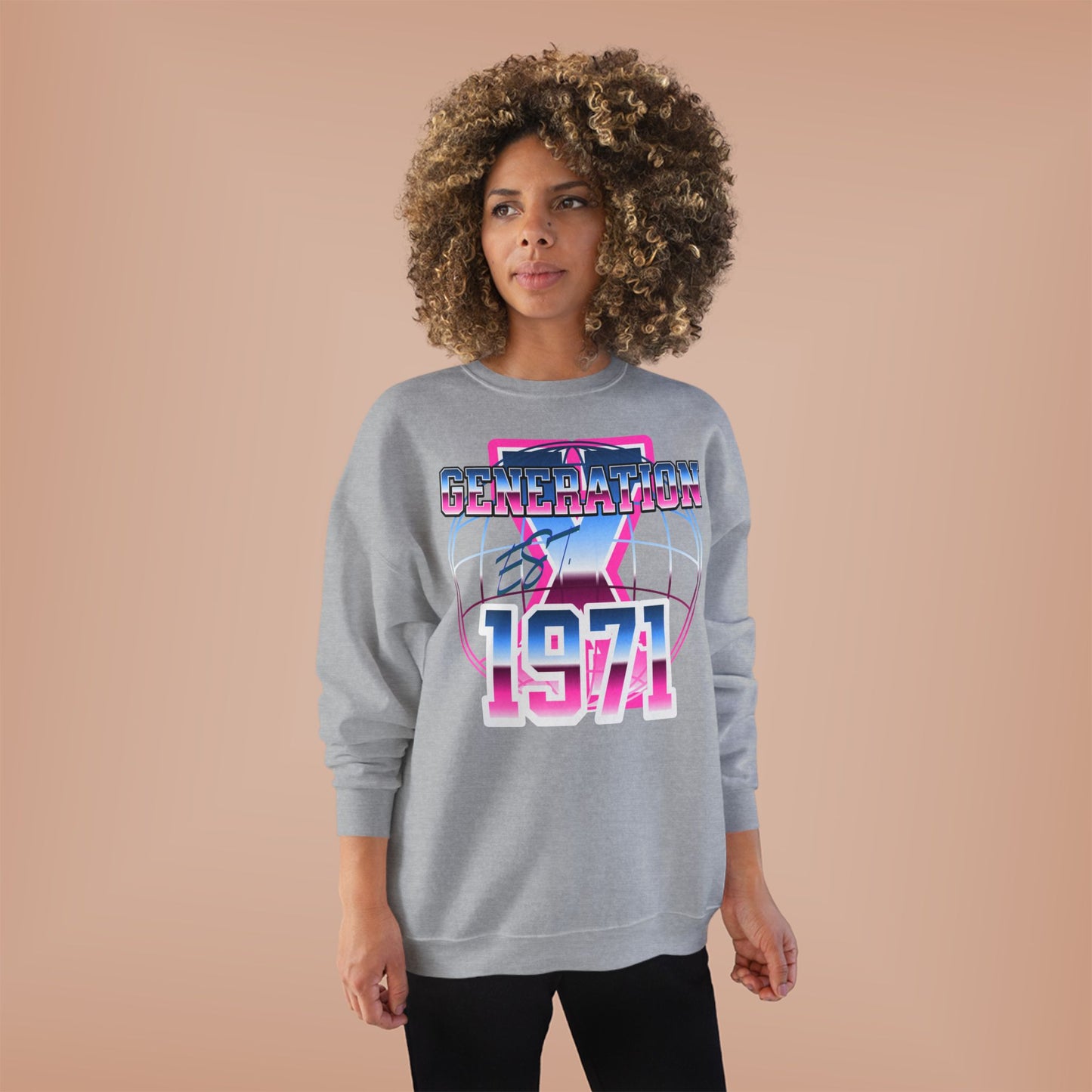 Retro Generation 1971 Sweatshirt, Vintage Crewneck, Unisex Eco-Friendly Clothing, Gift for Retro Lovers, Casual Wear