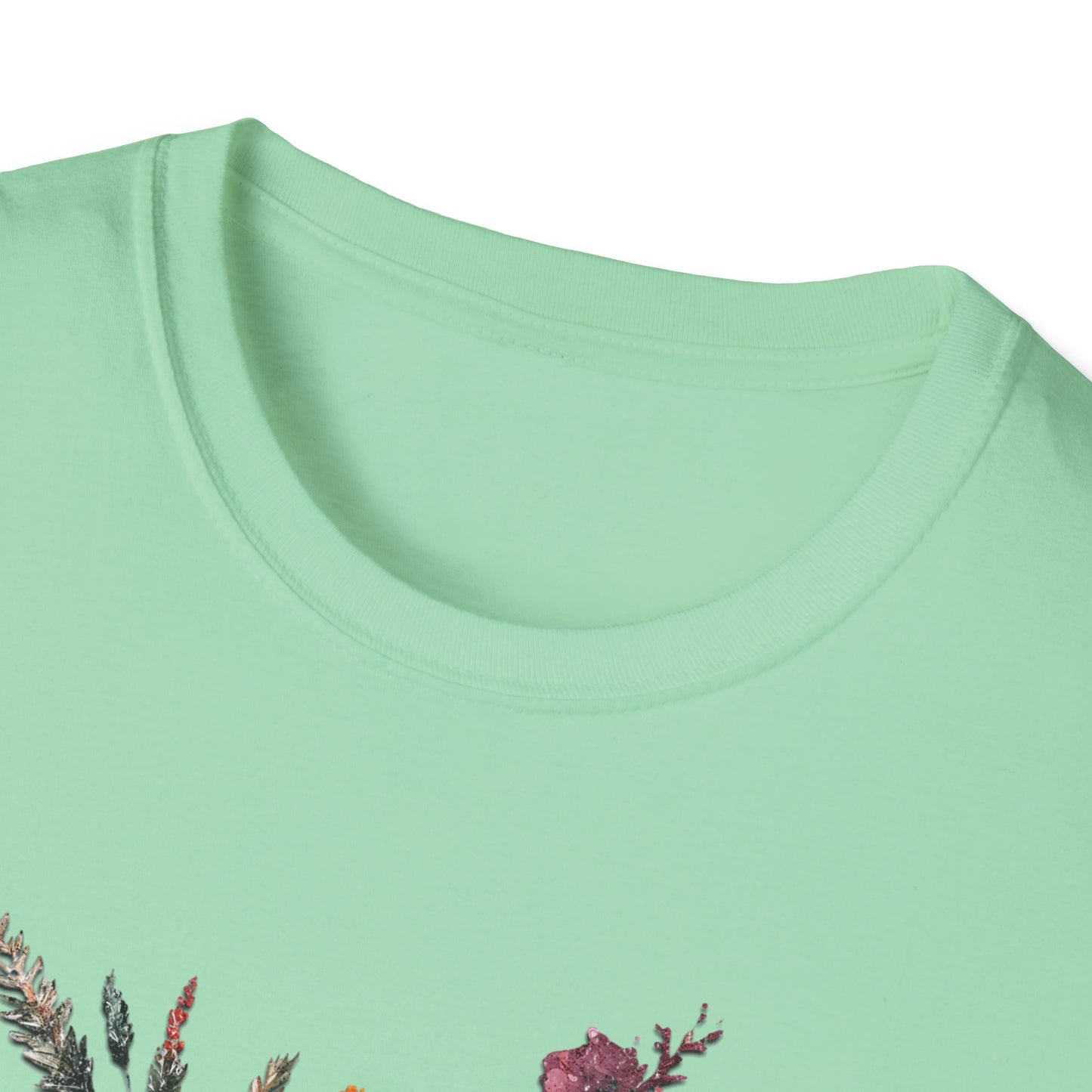 Bearded Dragon Botanical Unisex Softstyle Graphic Tee