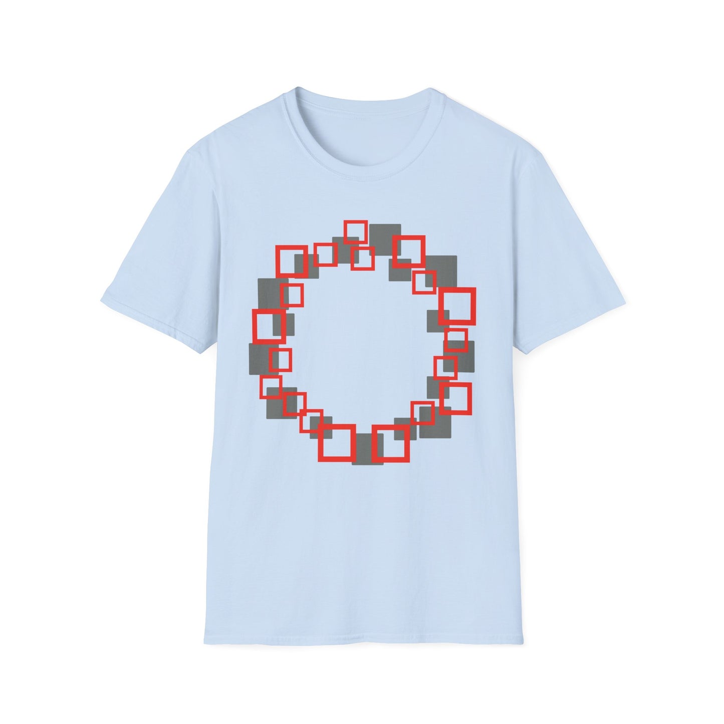Squares make a Circle Unisex Softstyle T-Shirt