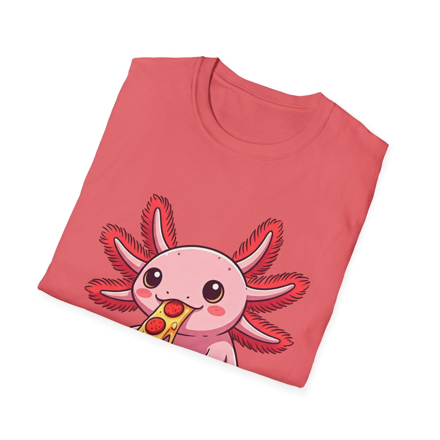 Axolotl Pizza Unisex Softstyle T-Shirt