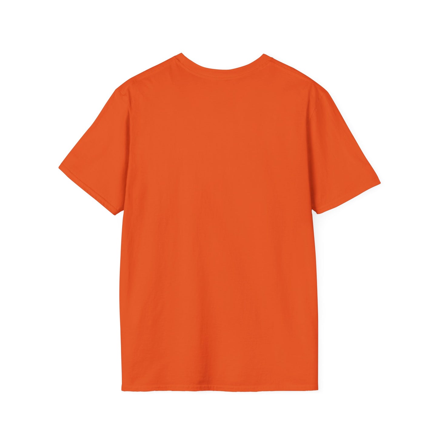 Orange t-shirt back blank