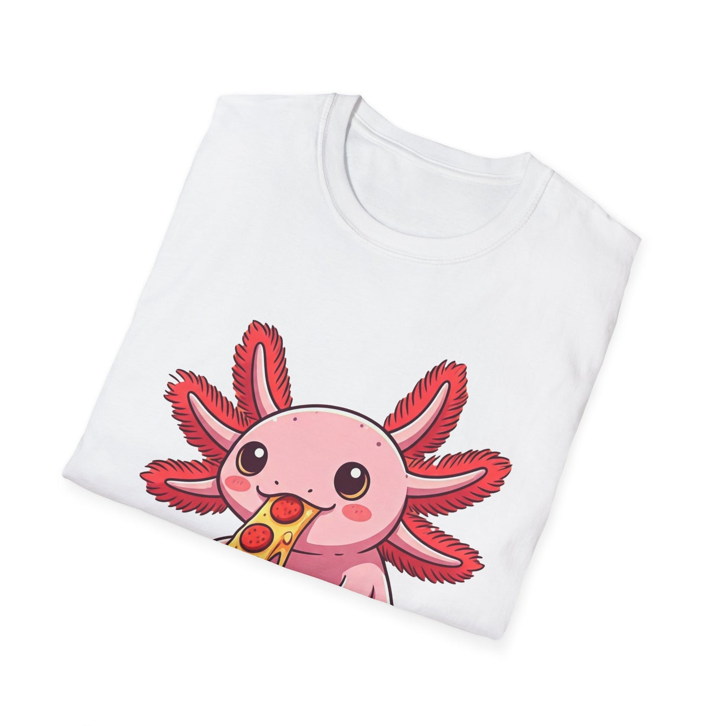 Axolotl Pizza Unisex Softstyle T-Shirt