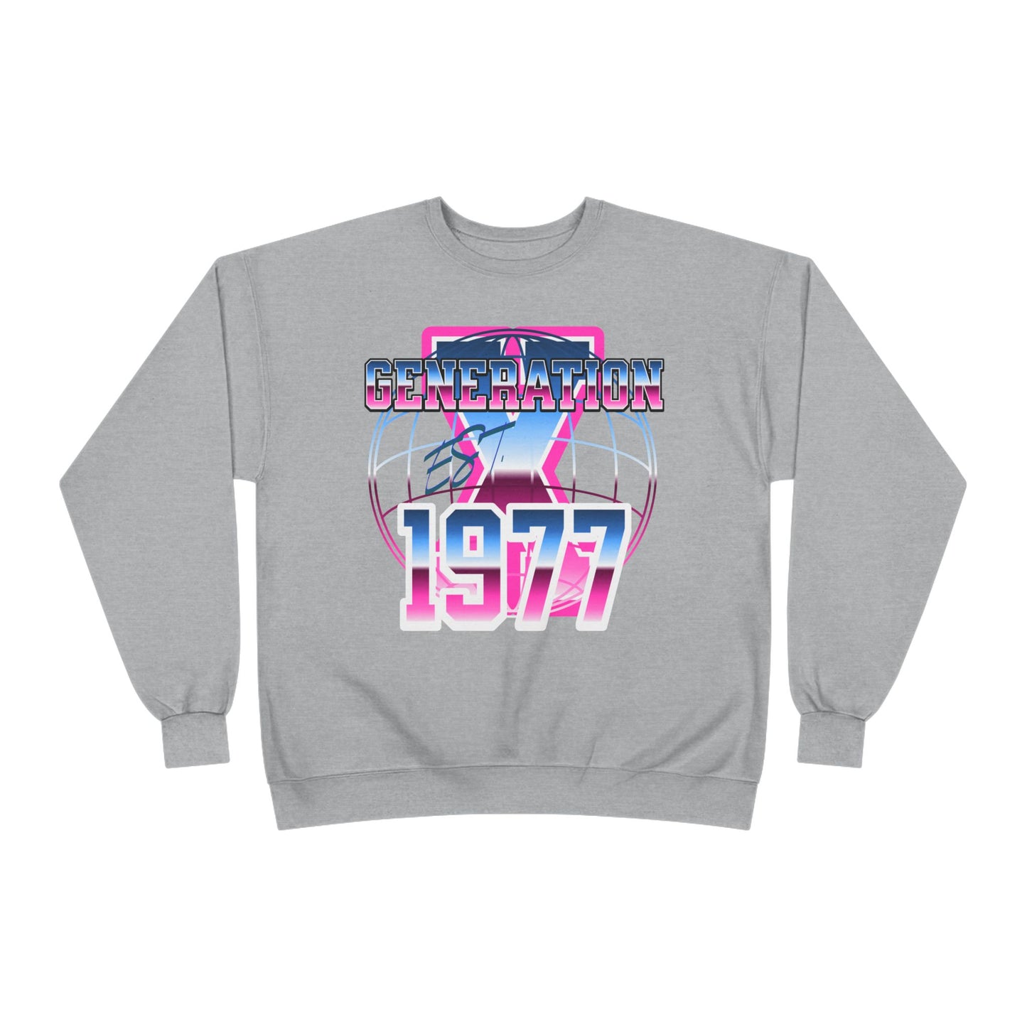 Retro Generation 1977 Sweatshirt - Vintage Style, Cozy Gift for 70s Lovers, Unisex Crewneck, Eco-Friendly Fashion
