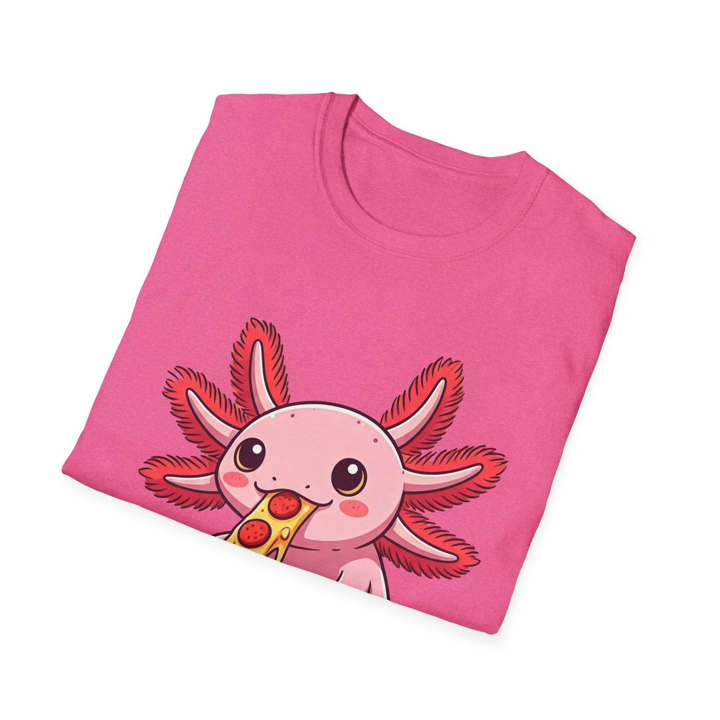 Axolotl Pizza Unisex Softstyle T-Shirt