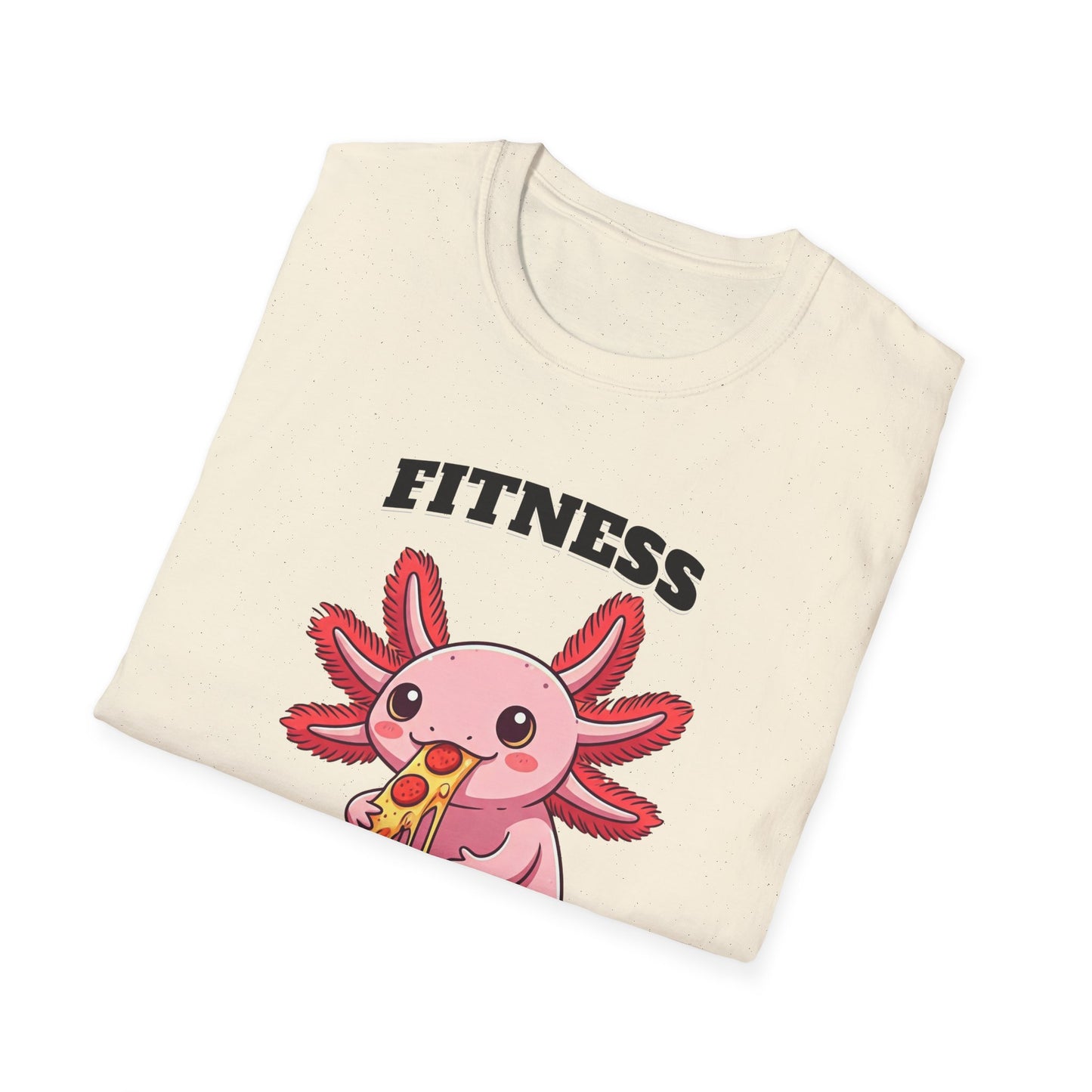 Fitness Axolotl Pizza T-Shirt for Gym Lovers