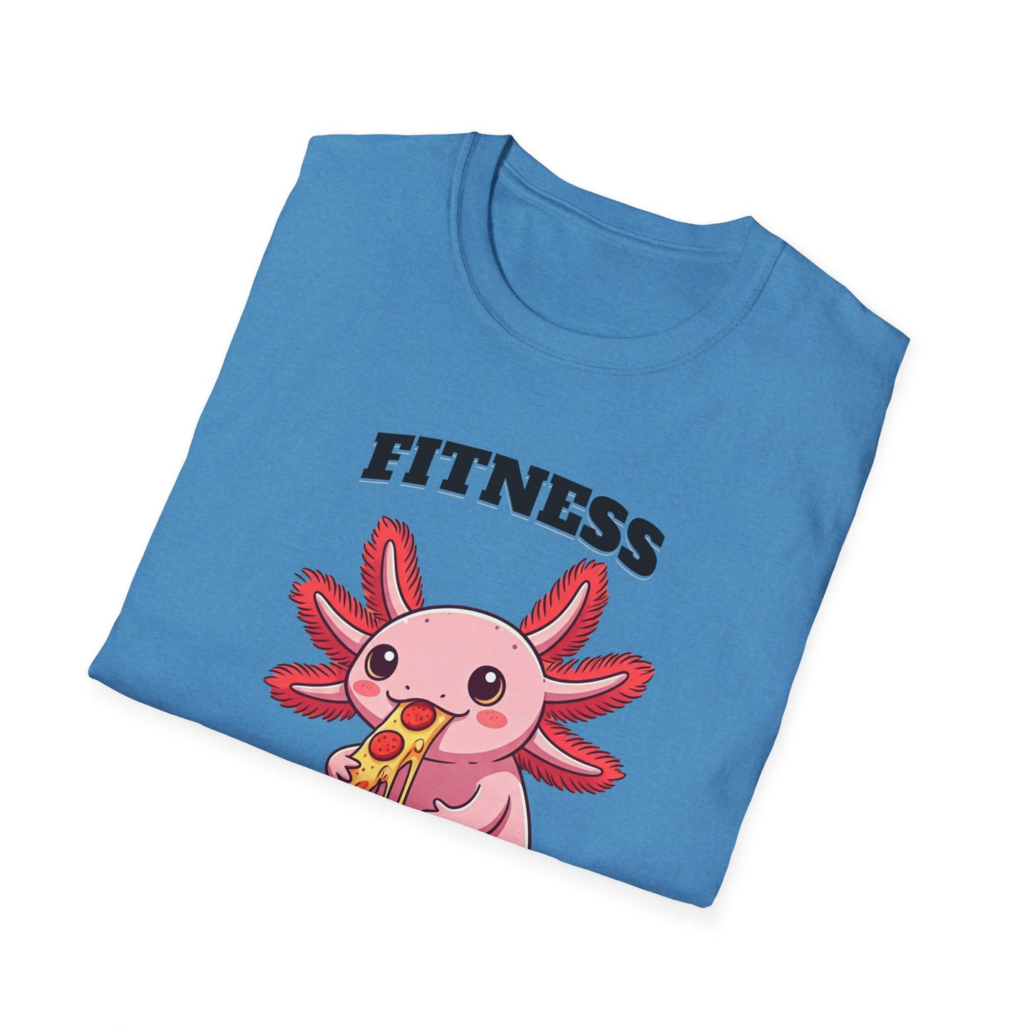 Fitness Axolotl Pizza T-Shirt for Gym Lovers
