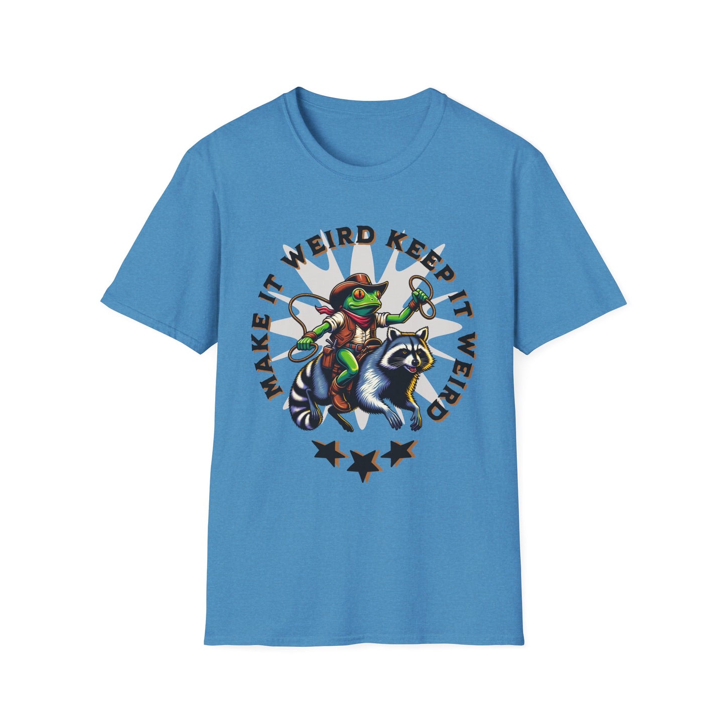 Make It Weird Unisex Softstyle T-Shirt, Quirky Graphic Tee, Fun Gift for Friends, Casual Wear, Unique Shirt for Parties