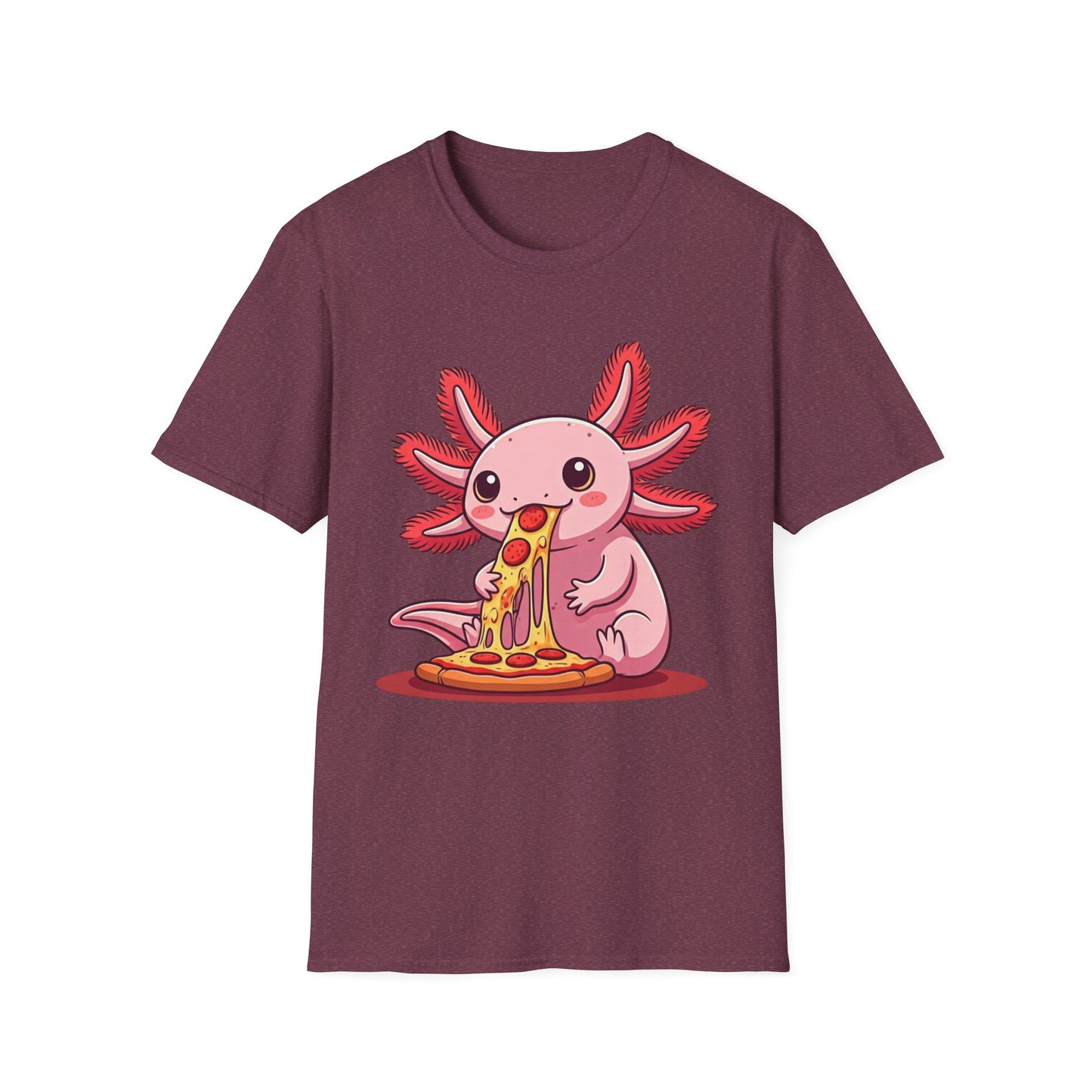 Axolotl Pizza Unisex Softstyle T-Shirt