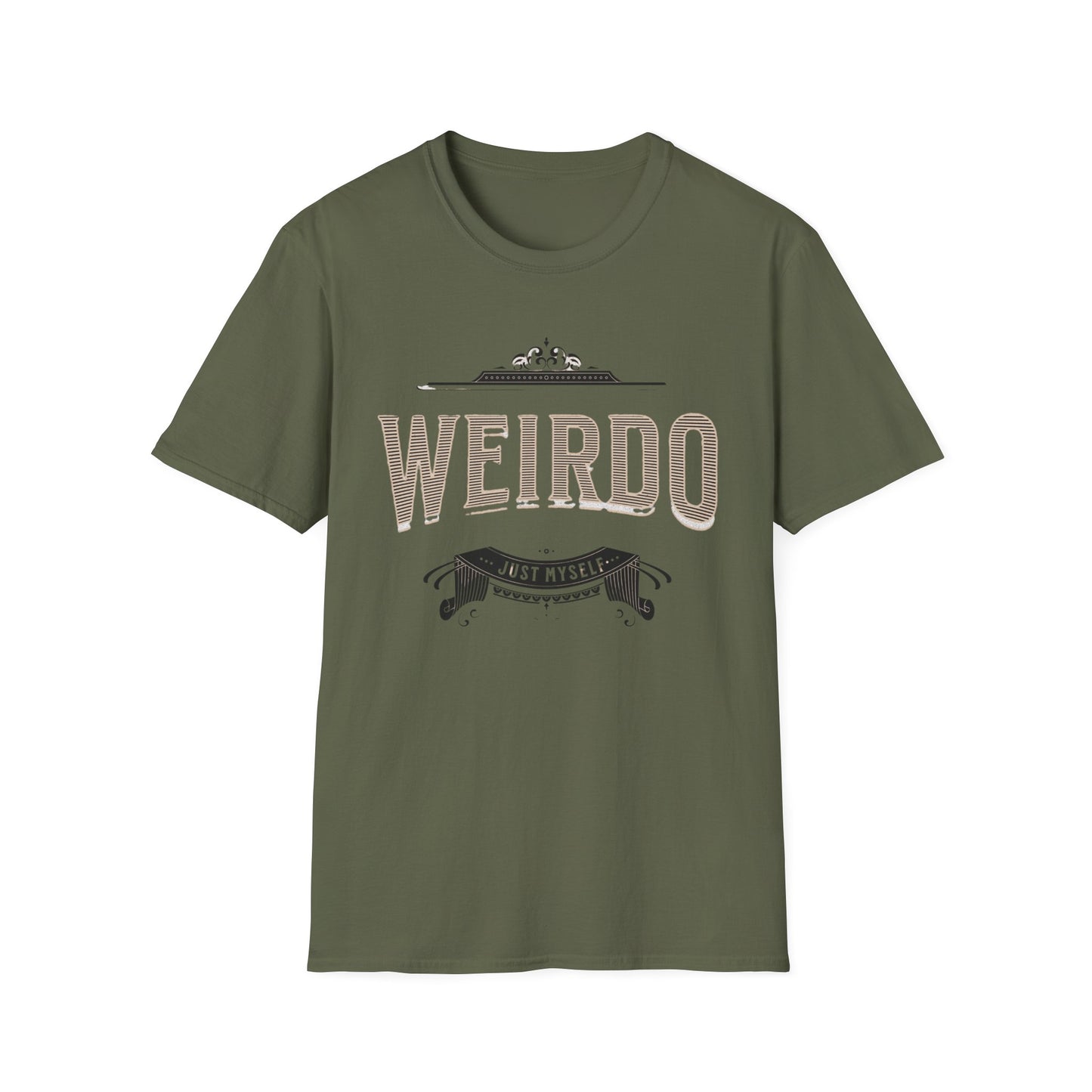 Quirky Weirdo Unisex Softstyle T-Shirt | Funny Graphic Tee for Self-Expression, Casual Wear, Gift for Friends, Birthday, and Everyday