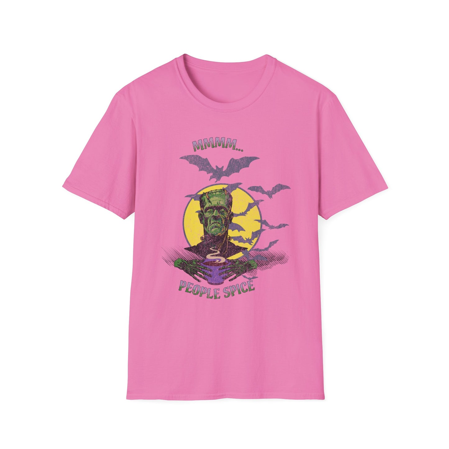 Spooky Halloween People Spice Frankenstein Unisex T-Shirt, Funny Halloween Shirt, Graphic Tee for Halloween Parties, Halloween Costume, Gift for Halloween Lovers