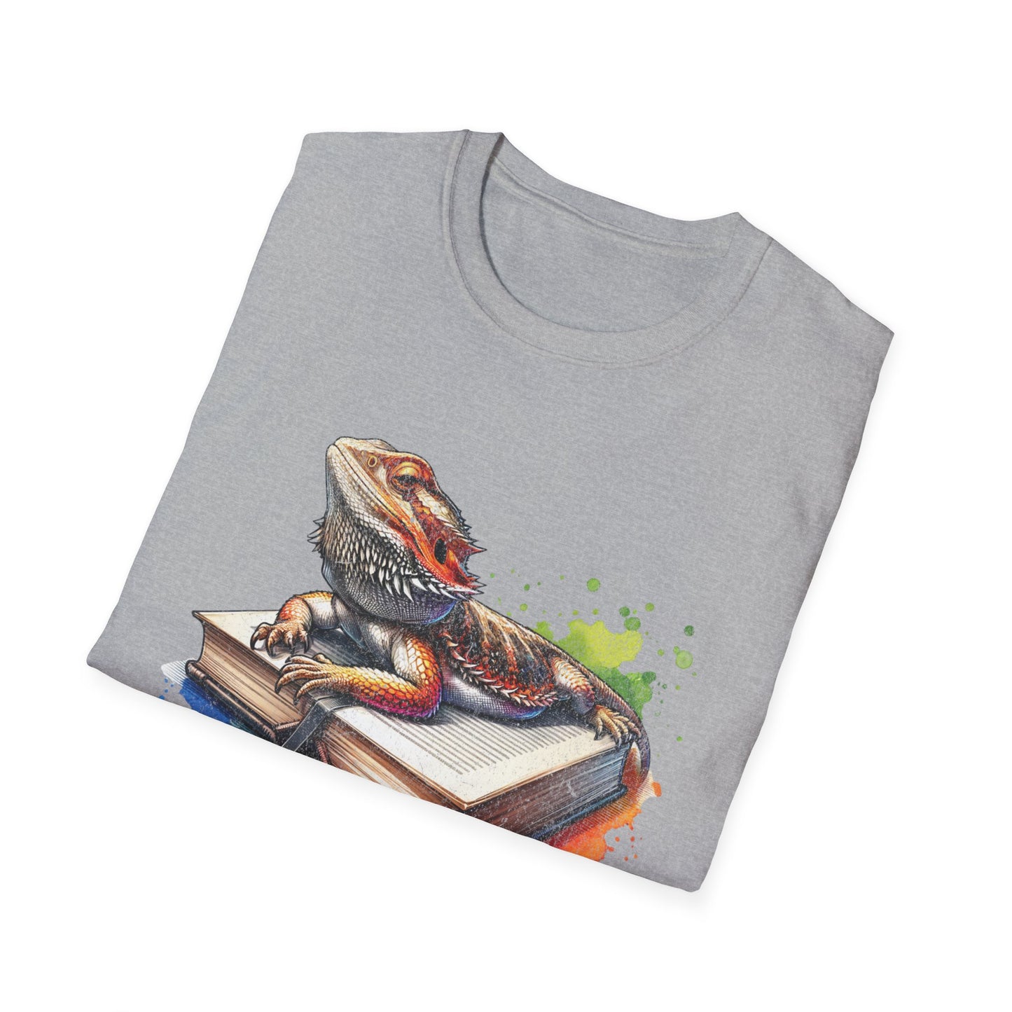 Bearded Dragon Book Unisex Softstyle T-Shirt