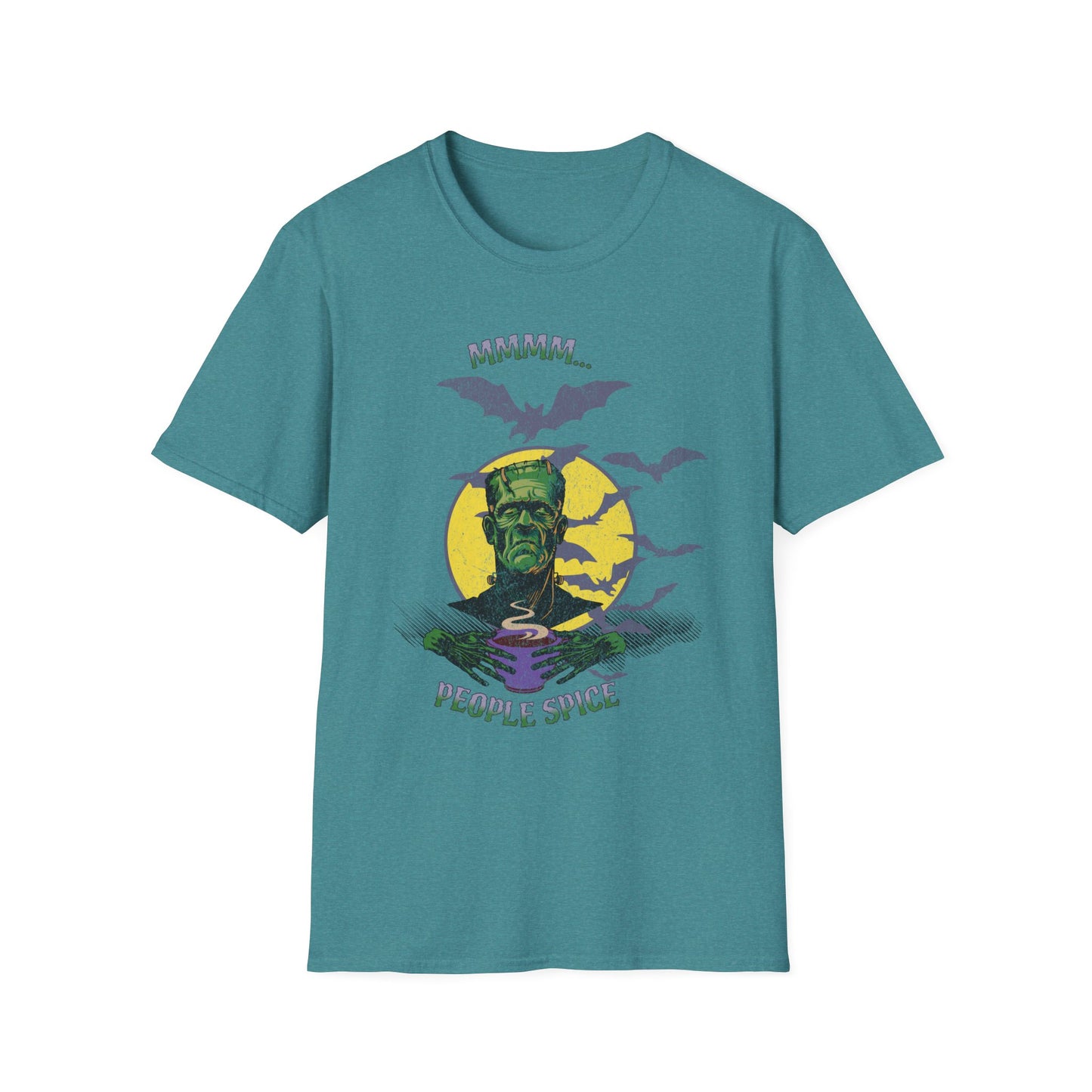 Spooky Halloween People Spice Frankenstein Unisex T-Shirt, Funny Halloween Shirt, Graphic Tee for Halloween Parties, Halloween Costume, Gift for Halloween Lovers