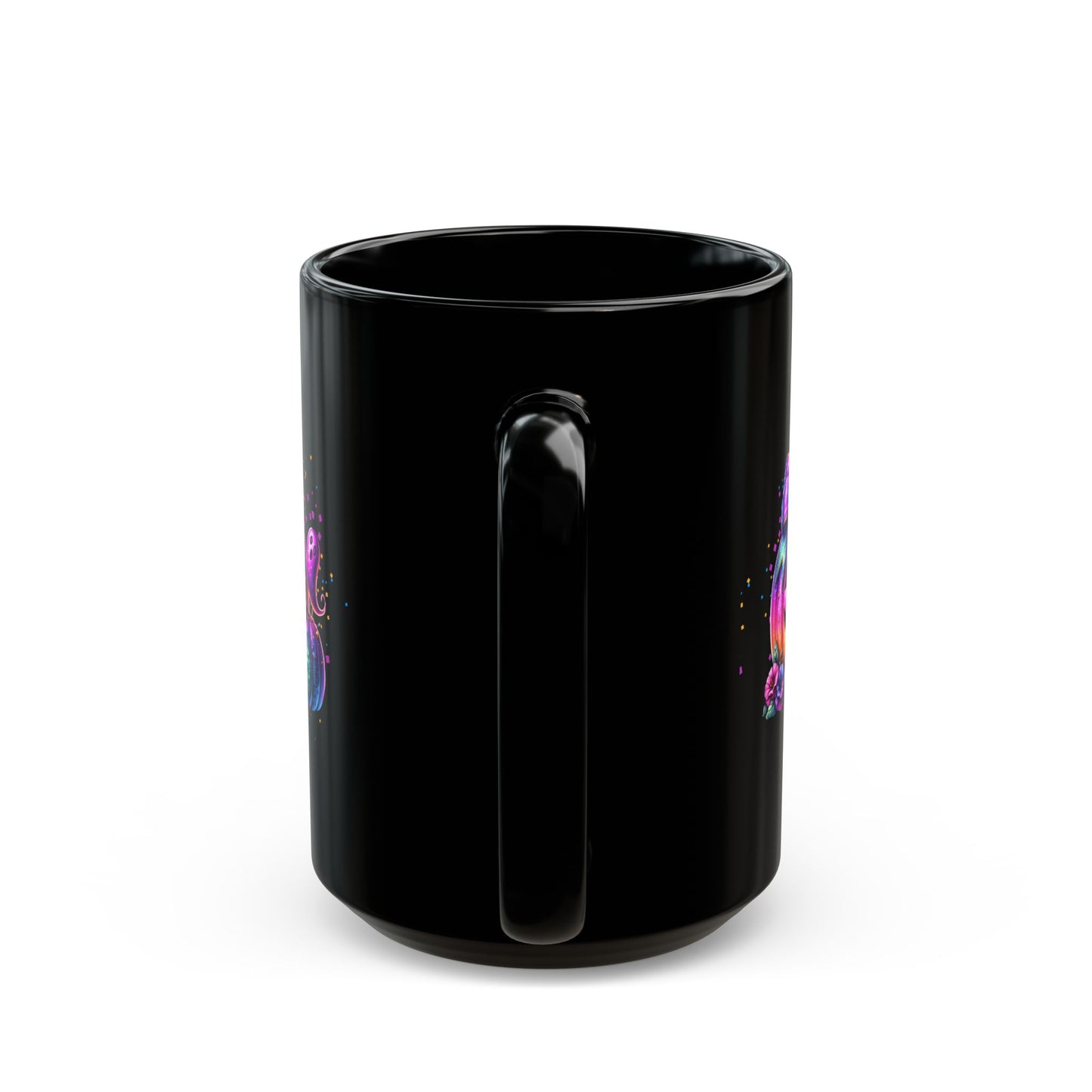 Colorful Halloween Pumpkin 15 oz Mug, Halloween Coffee Cup, Spooky Drinkware, Festive Fall Mug, Witchy Gift