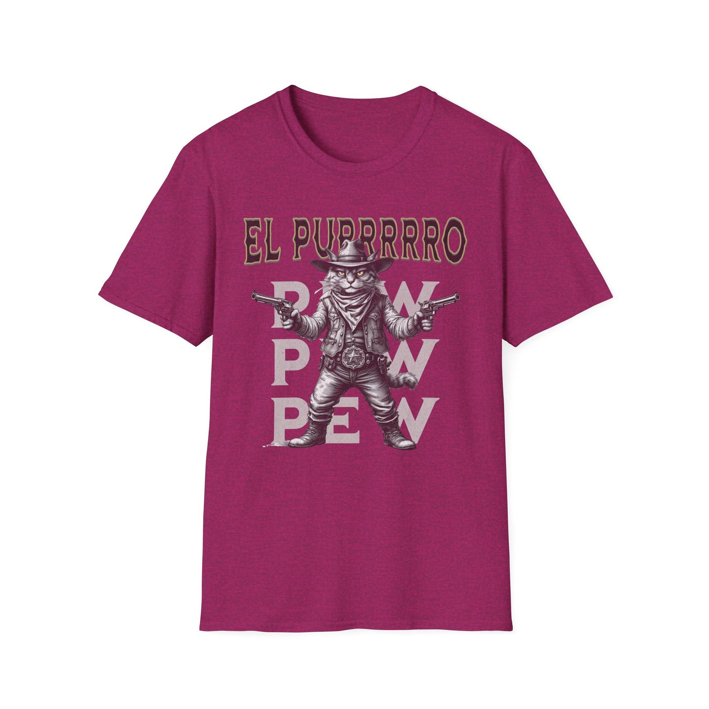 El Purrrro Unisex T-Shirt, Funny Cat Lover Tee, Gift for Pet Owners, Casual Wear, Lighthearted Humor Apparel