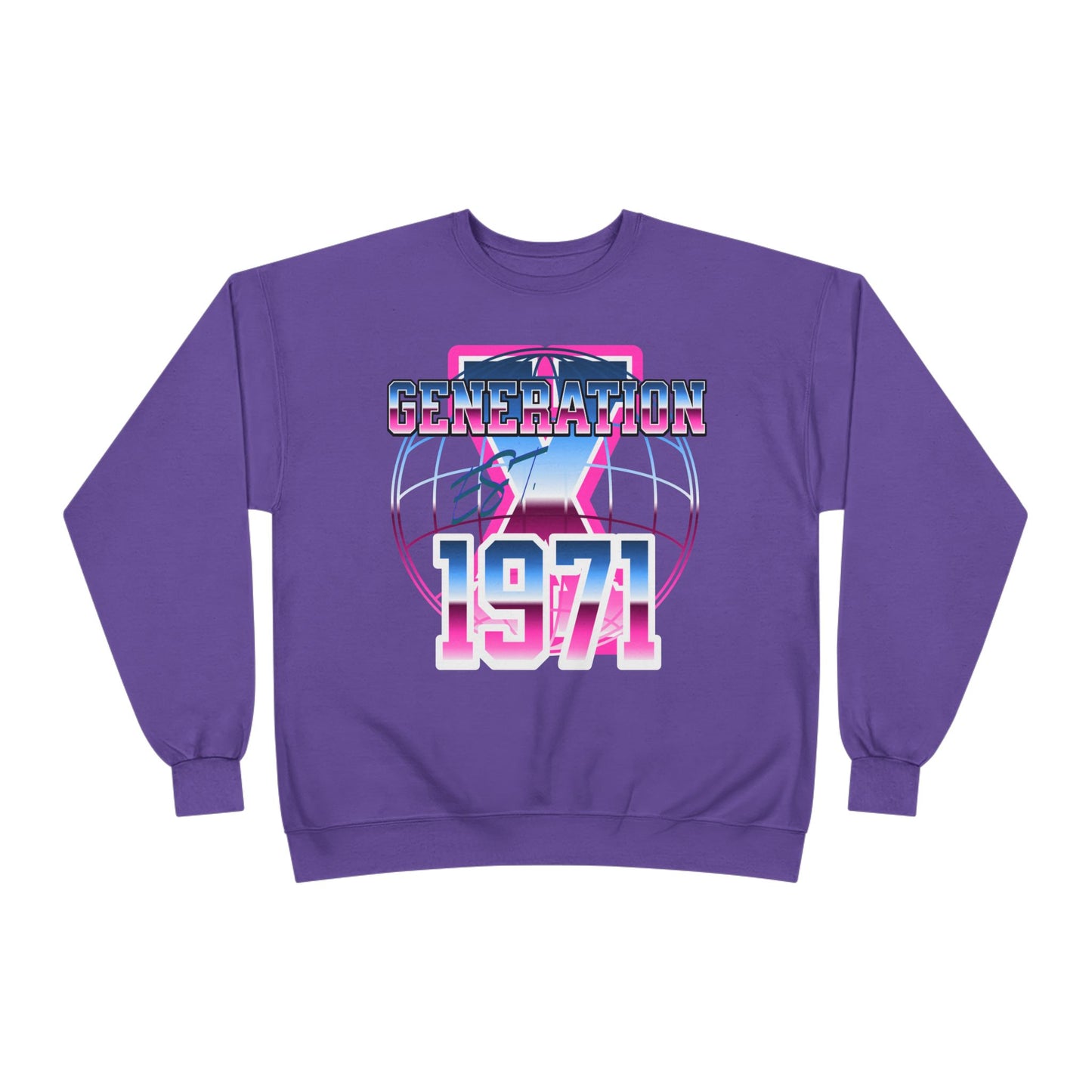 Retro Generation 1971 Sweatshirt, Vintage Crewneck, Unisex Eco-Friendly Clothing, Gift for Retro Lovers, Casual Wear