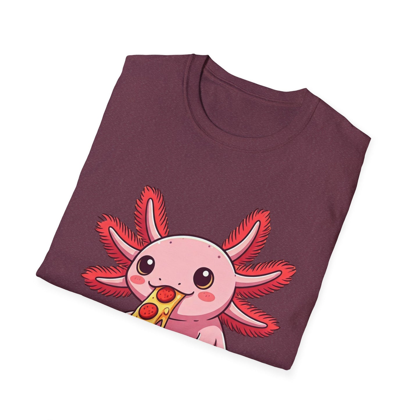Axolotl Pizza Unisex Softstyle T-Shirt