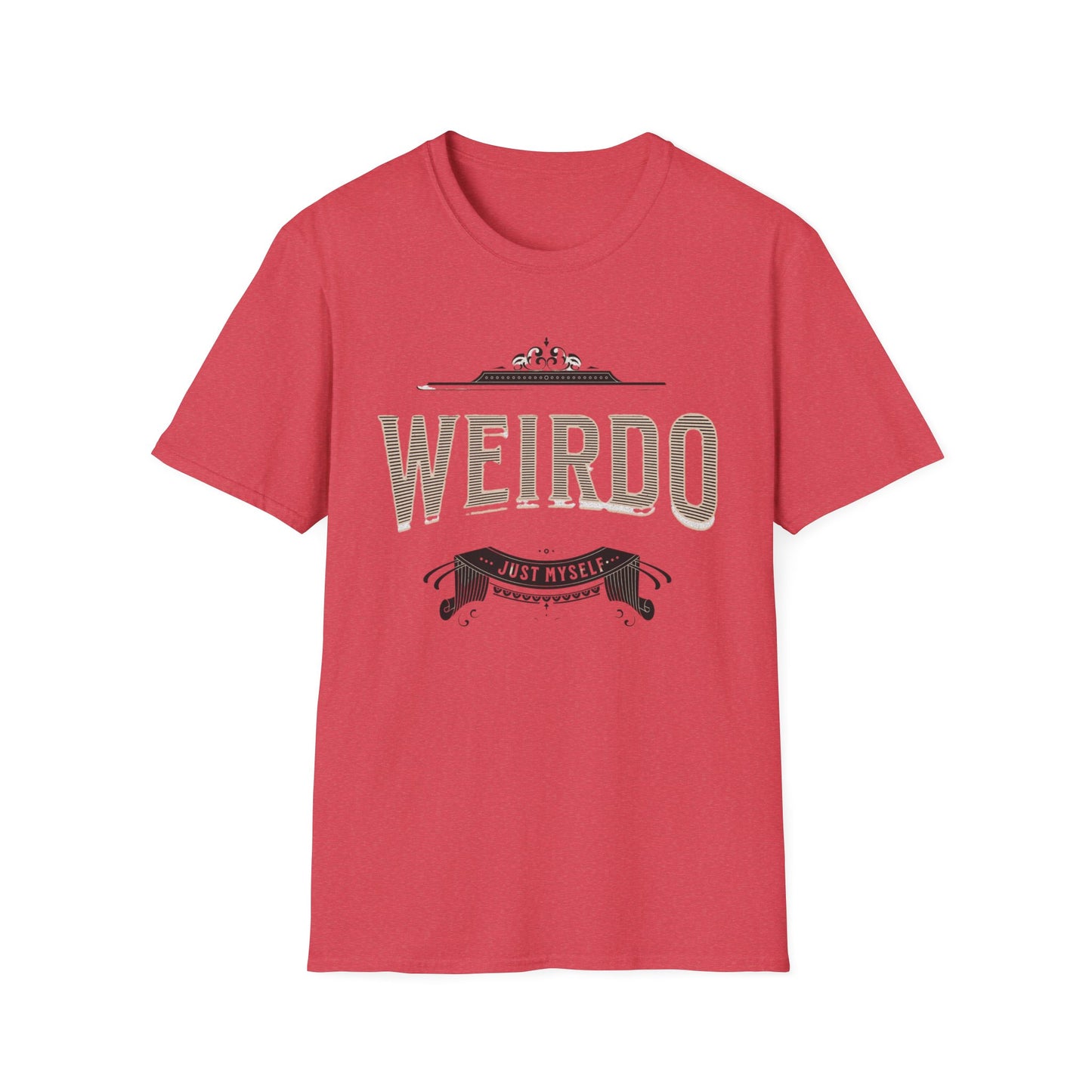 Quirky Weirdo Unisex Softstyle T-Shirt | Funny Graphic Tee for Self-Expression, Casual Wear, Gift for Friends, Birthday, and Everyday