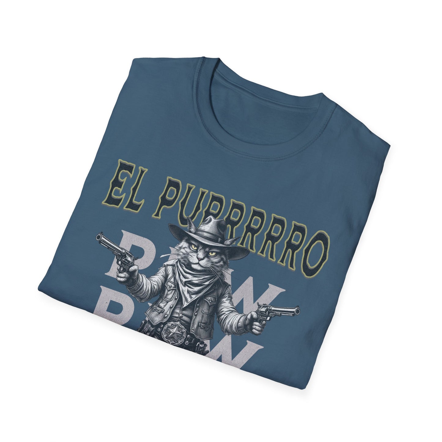 El Purrrro Unisex T-Shirt, Funny Cat Lover Tee, Gift for Pet Owners, Casual Wear, Lighthearted Humor Apparel