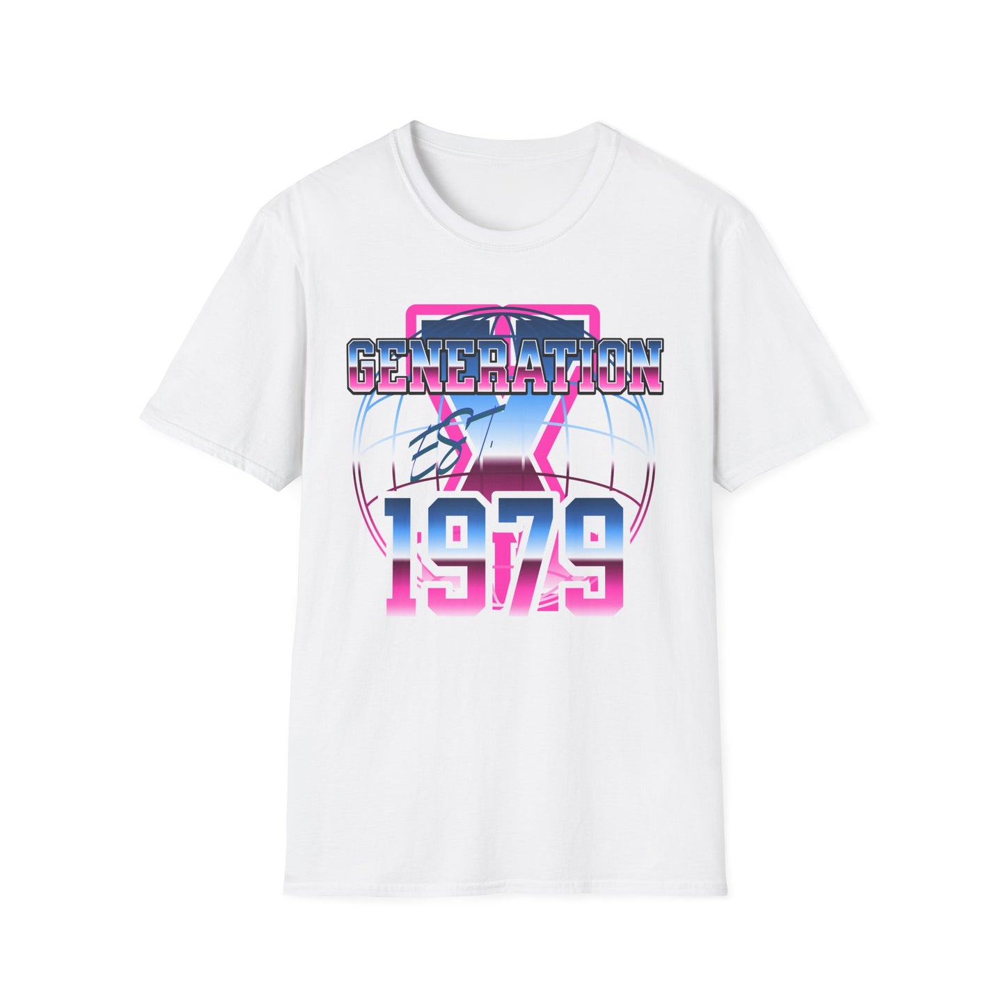 Retro Generation 1979 T-Shirt, Vintage Graphic Tee, Unisex Shirt, Gift for '79 Birthdays, Nostalgia Apparel, Casual Wear