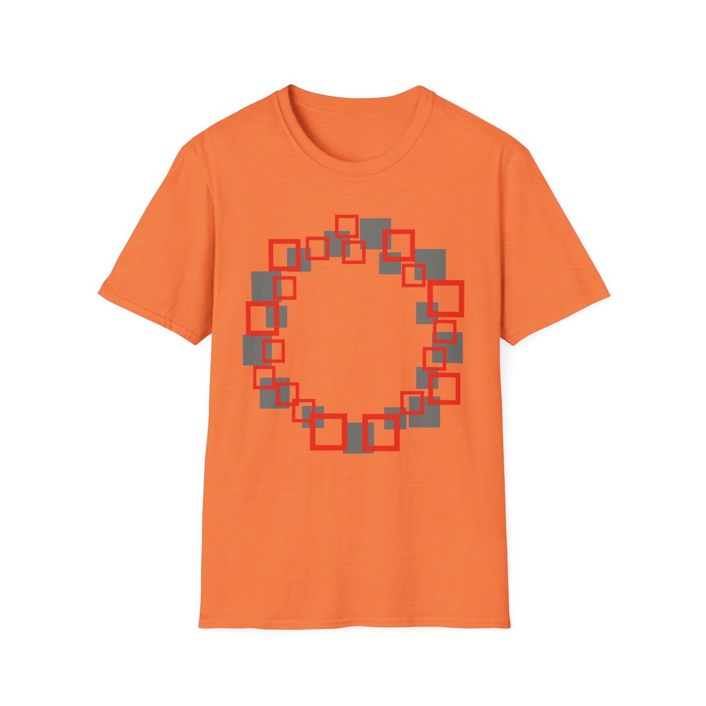 Squares make a Circle Unisex Softstyle T-Shirt