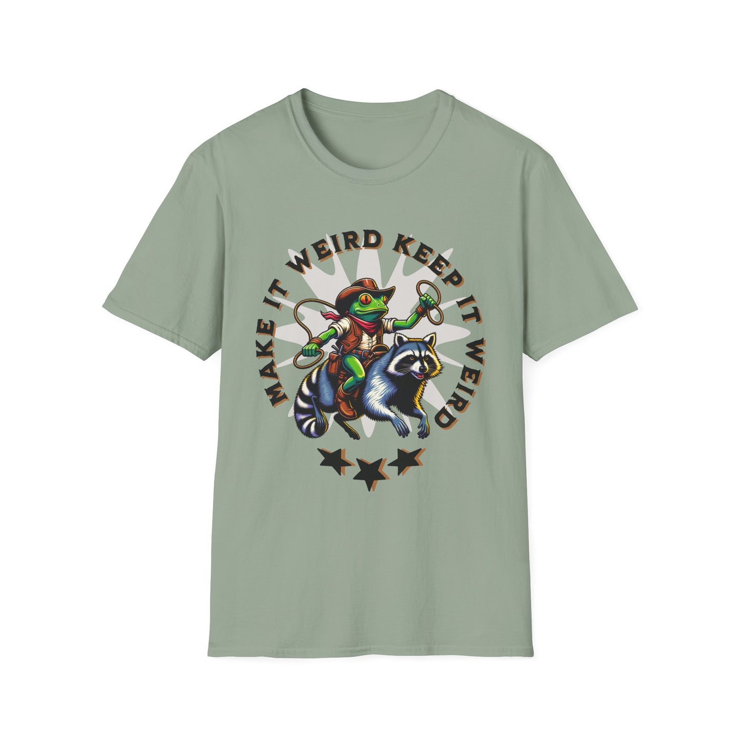 Make It Weird Unisex Softstyle T-Shirt, Quirky Graphic Tee, Fun Gift for Friends, Casual Wear, Unique Shirt for Parties