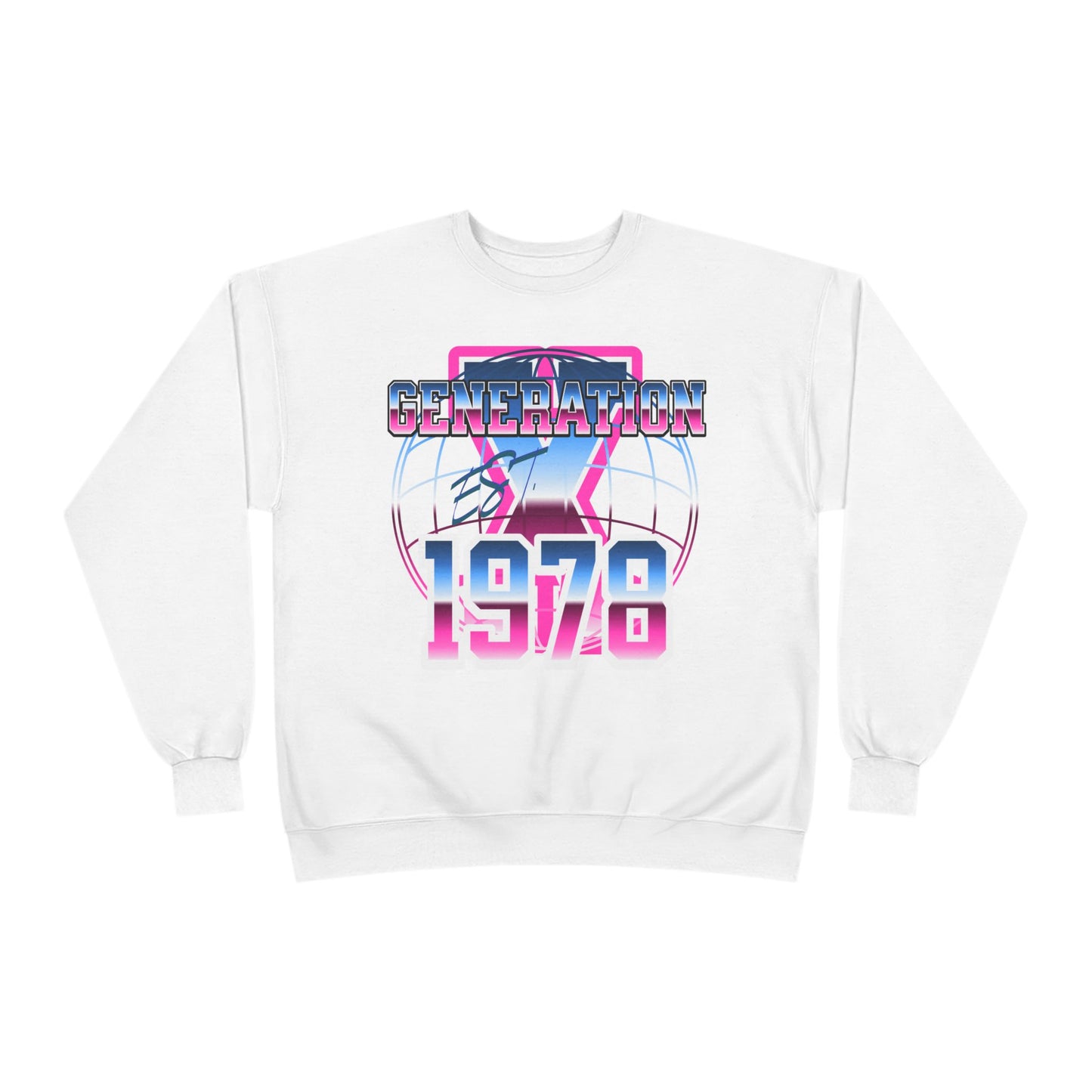 Retro Generation 1978 Sweatshirt, Vintage Inspired Crewneck, Eco-Friendly Apparel, Perfect Gift for Birthdays, Nostalgic Fashion