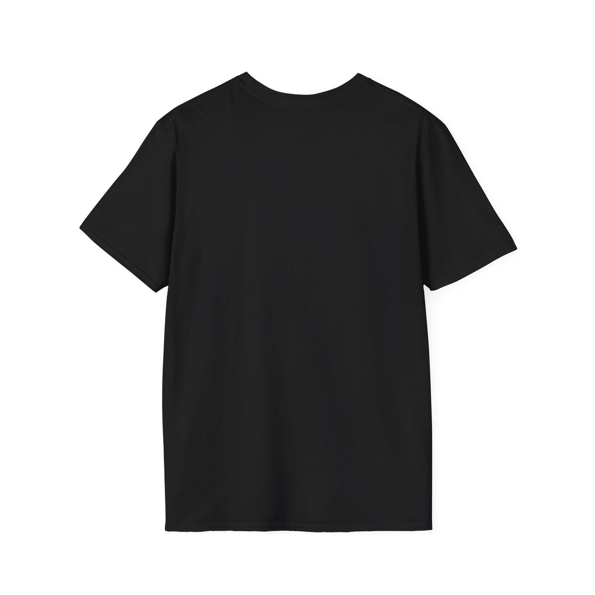 Back of black t-shirt blank