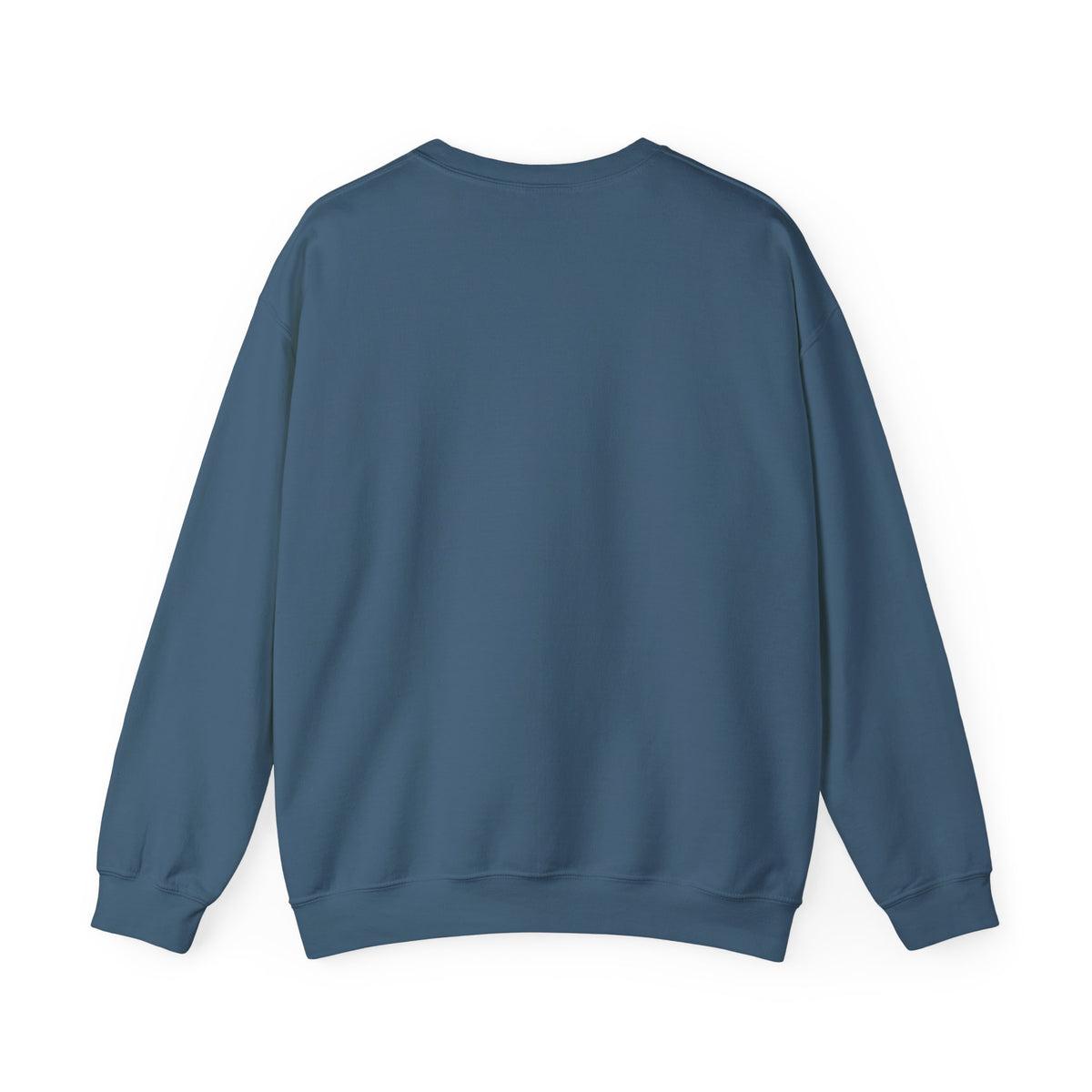 Back of blue sweat shirt blank