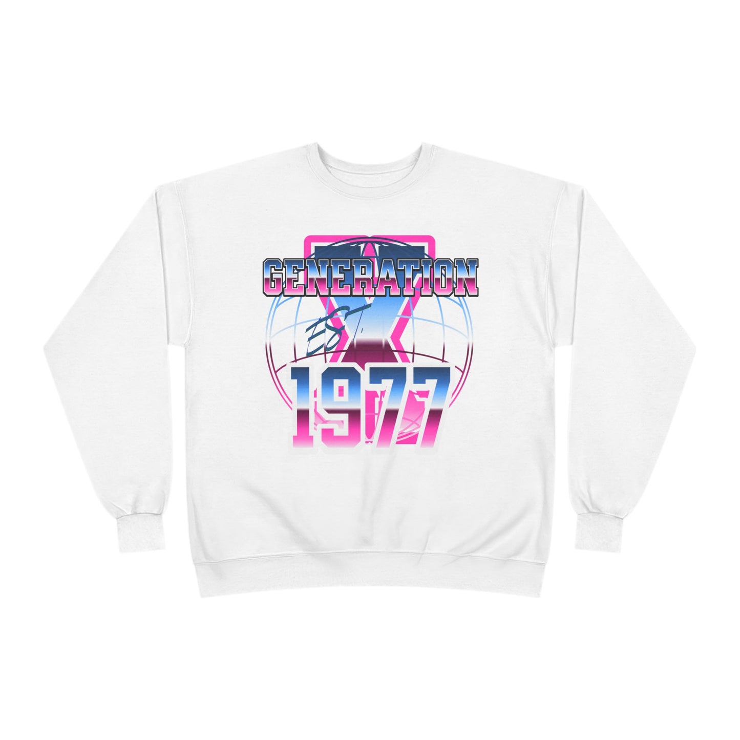 Retro Generation 1977 Sweatshirt - Vintage Style, Cozy Gift for 70s Lovers, Unisex Crewneck, Eco-Friendly Fashion