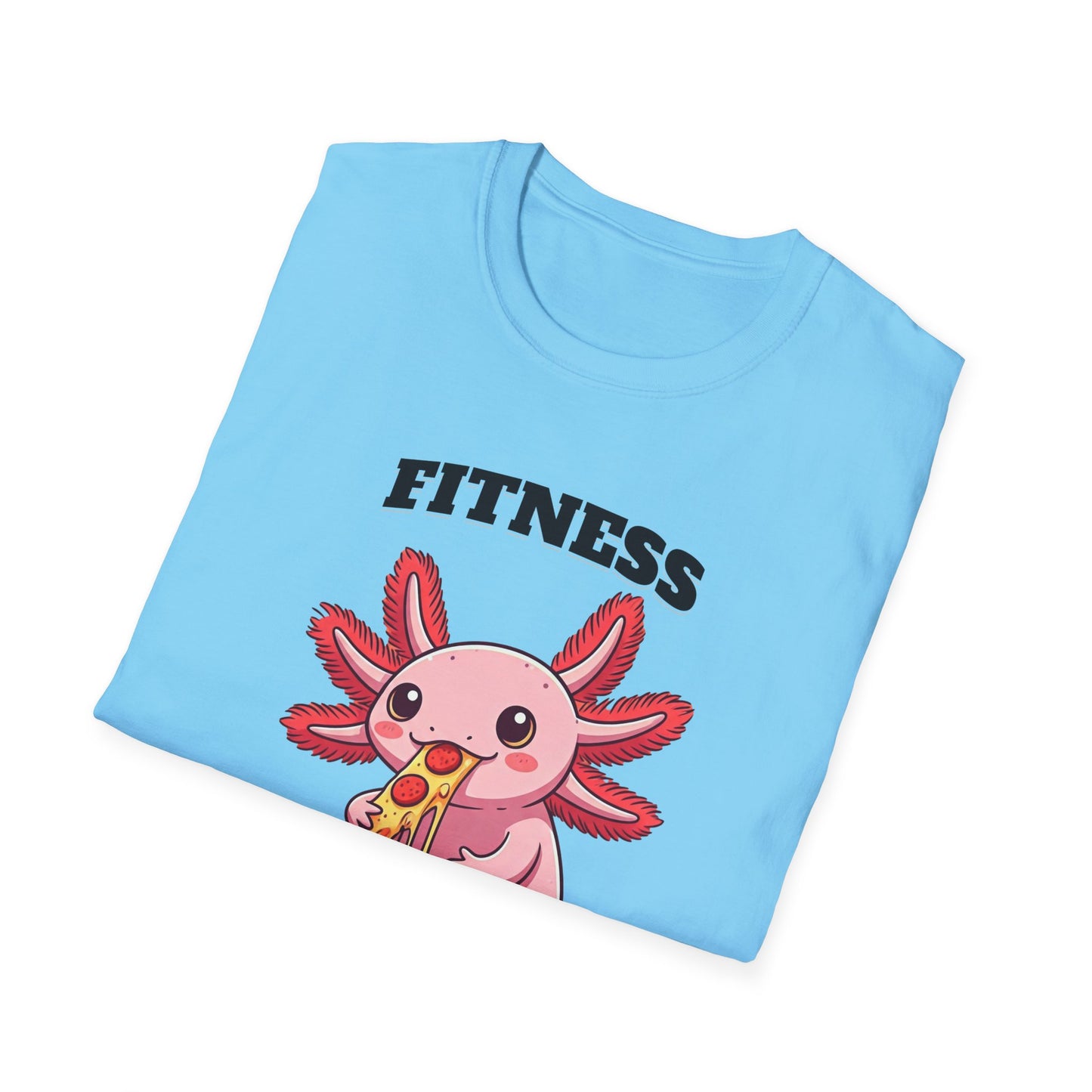Fitness Axolotl Pizza T-Shirt for Gym Lovers